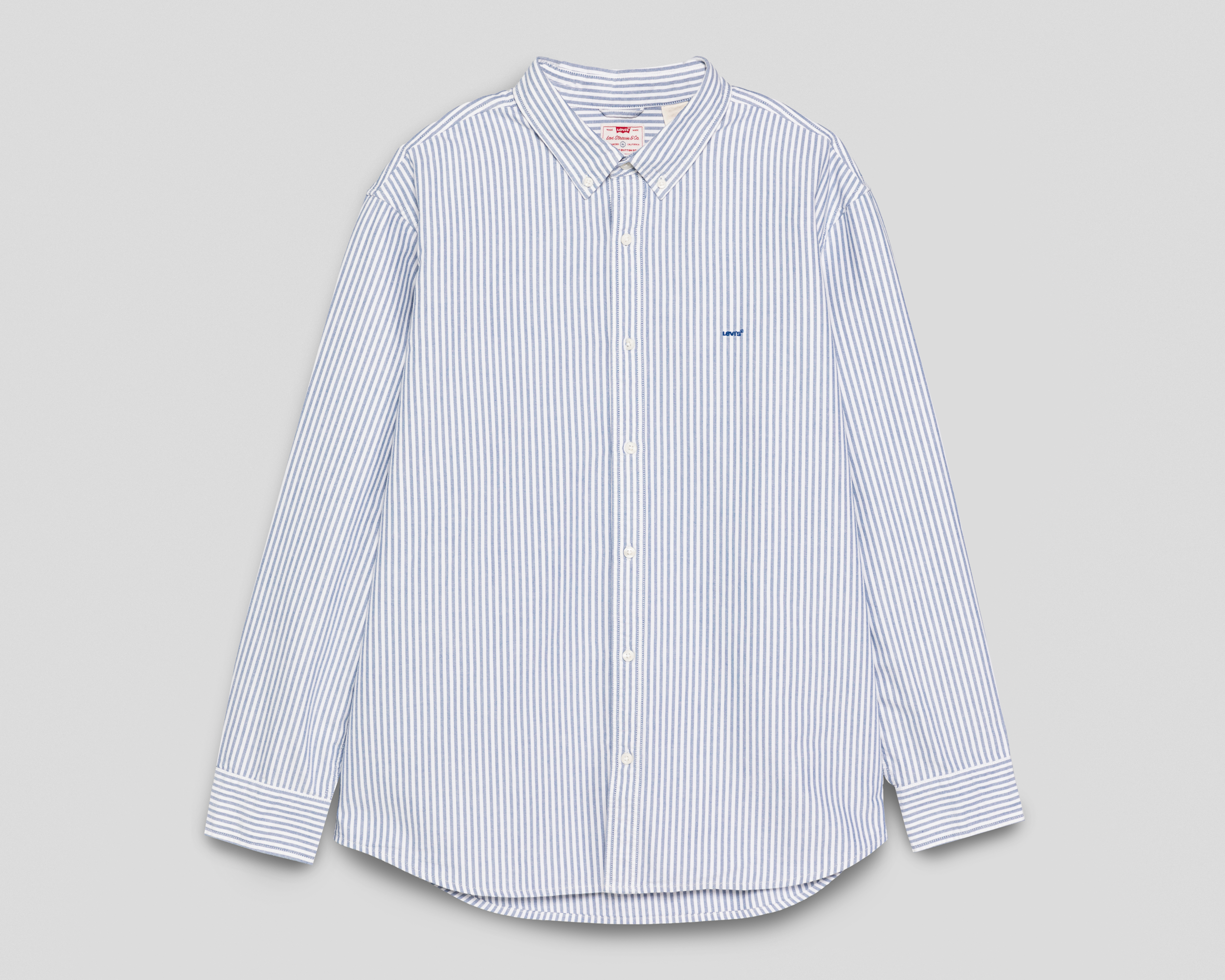 Camisa Casual de Algodón Levi's Relaxed Fit a Rayas