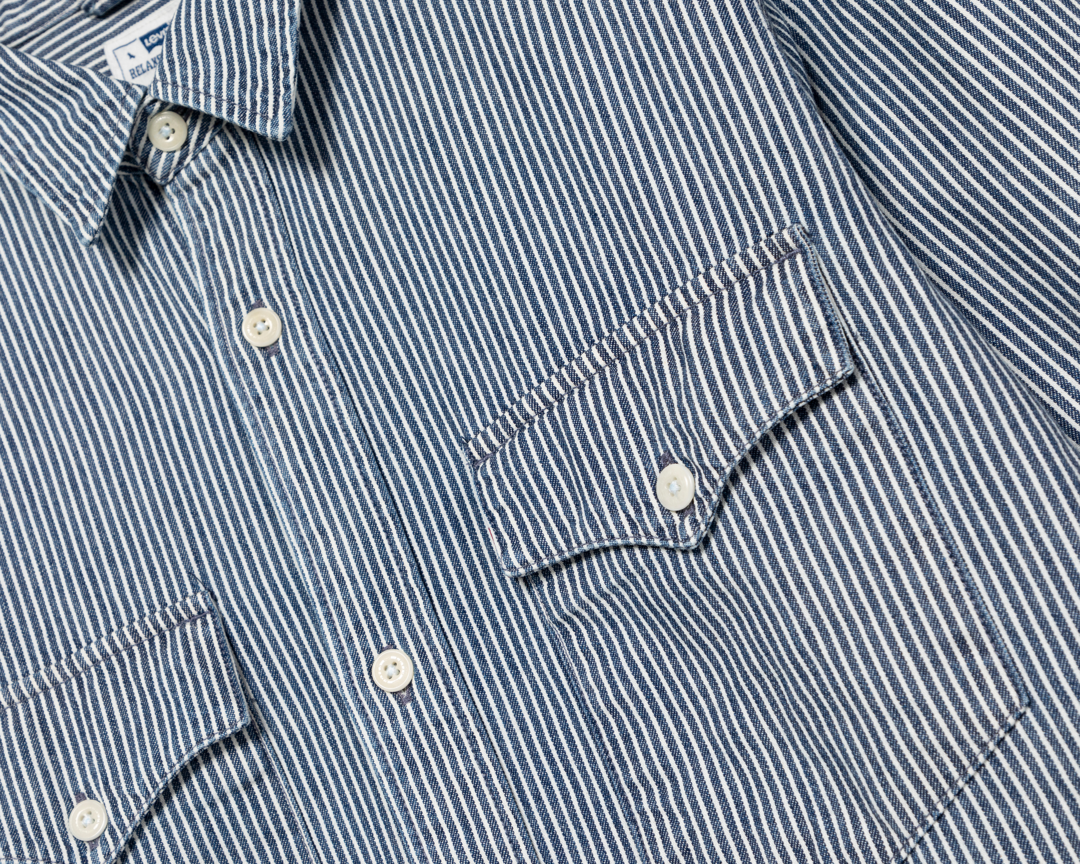 Foto 4 pulgar | Foto 3 | Camisa Casual de Algodón Levi's Regular a Rayas