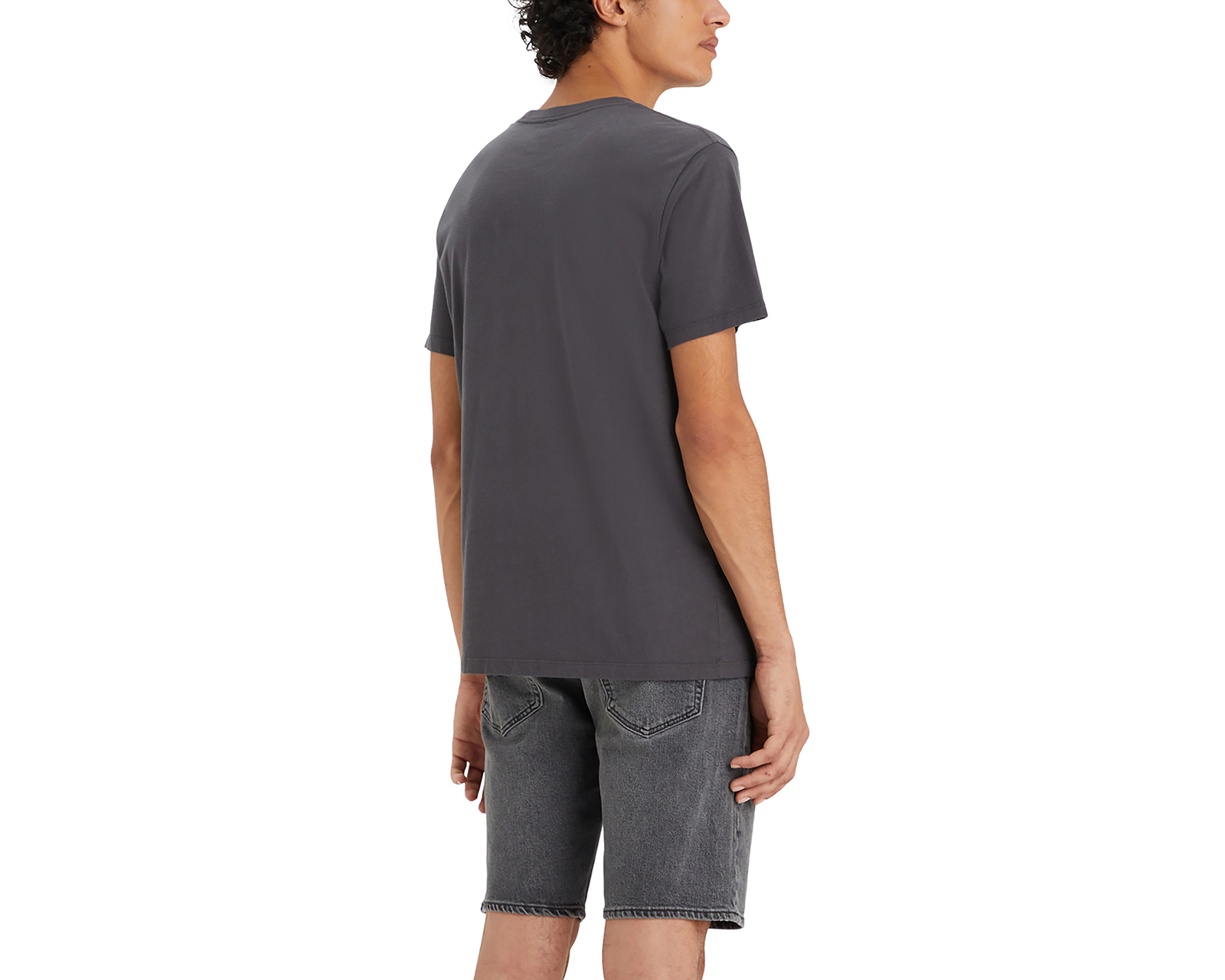 Foto 3 pulgar | Foto 2 | Playera Casual Levi's Negra Cuello Redondo para Hombre