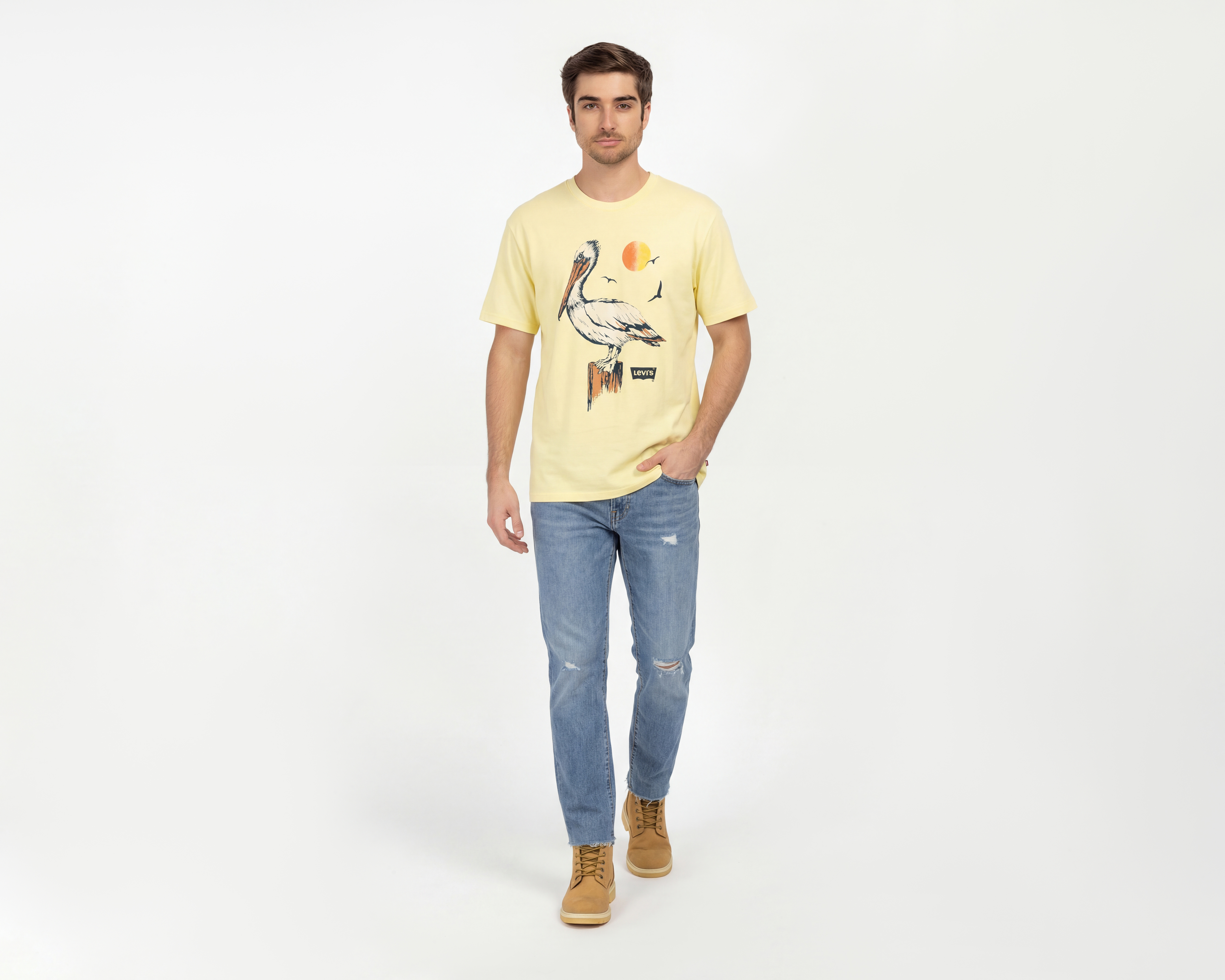 Foto 5 pulgar | Foto 4 | Playera Levi's Cuello Redondo