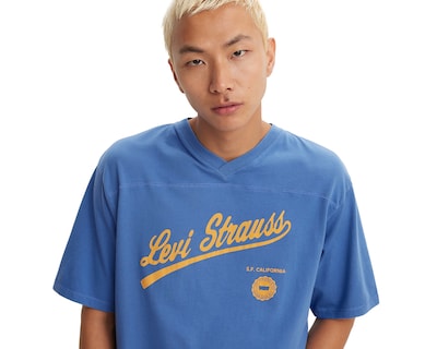 Foto 4 | Foto 4 | Playera Casual Levi's Azul Cuello Redondo para Hombre