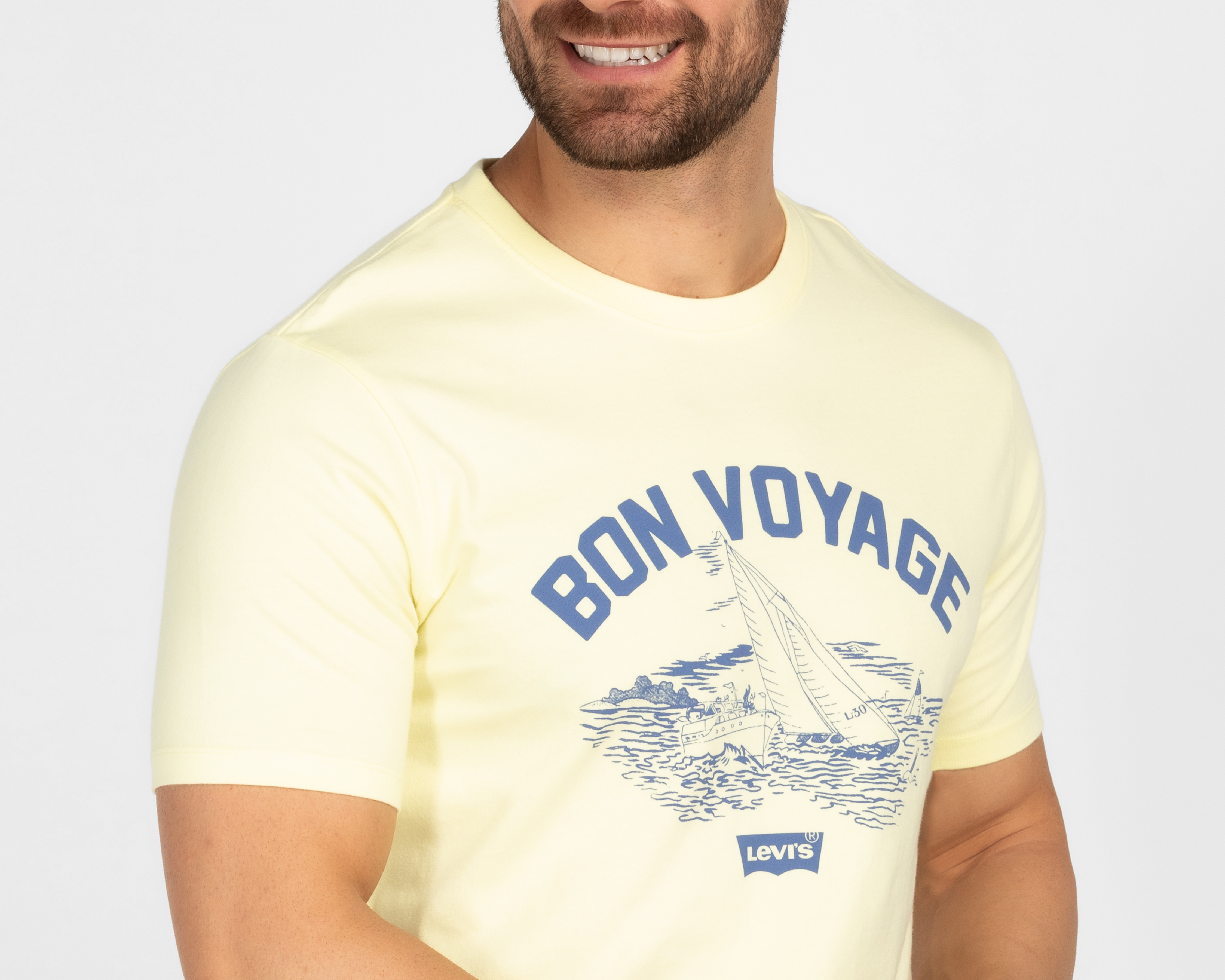 Foto 4 pulgar | Foto 3 | Playera Levi's Cuello Redondo para Hombre