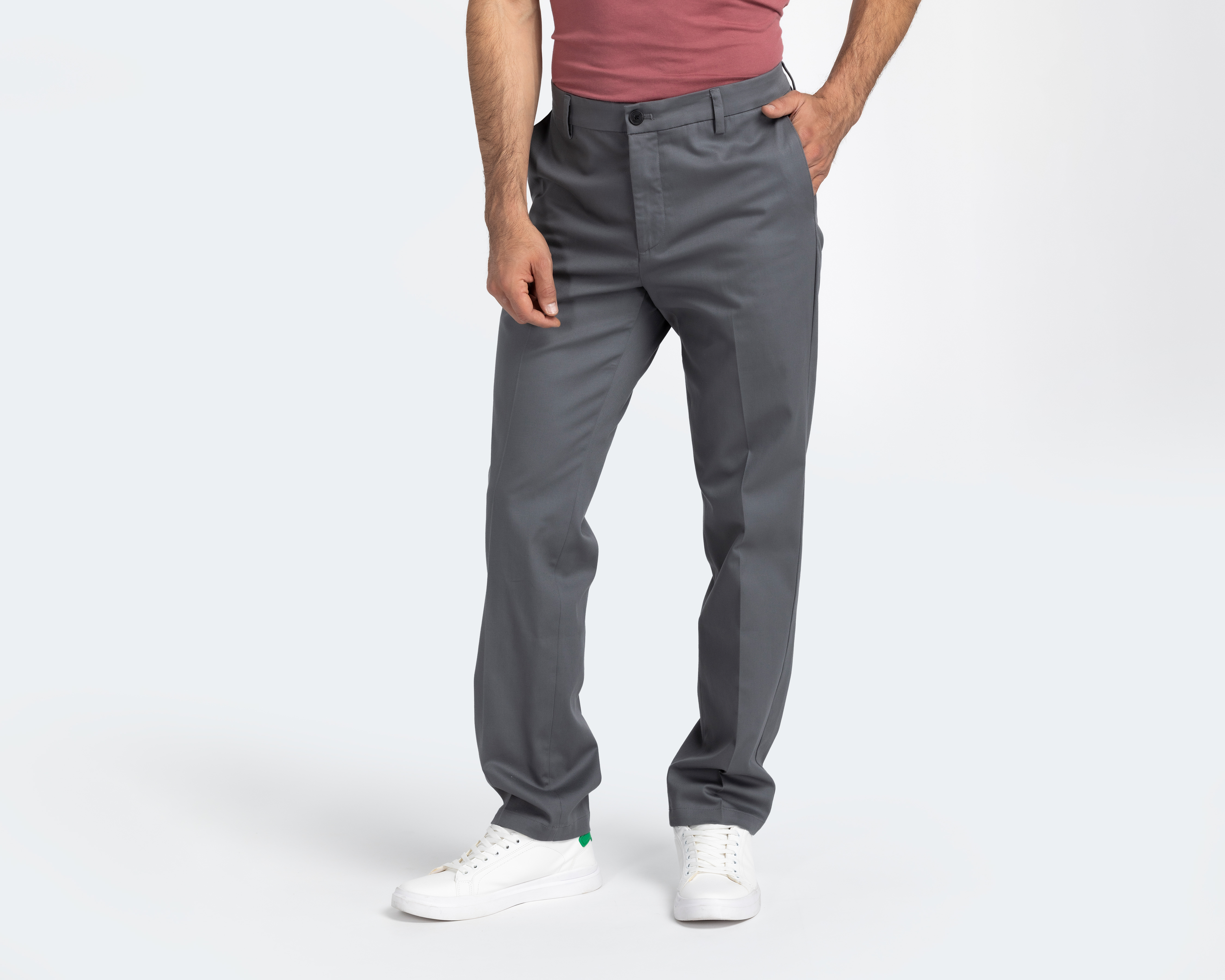Pantalón Gris Dockers Signature Creased para Hombre
