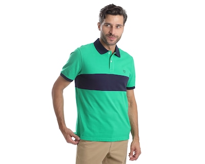 Foto 1 | Foto 1 | Playera Polo Chaps Manga Corta Verde para Hombre
