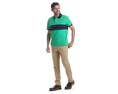 Foto 5 | Foto 5 | Playera Polo Chaps Manga Corta Verde para Hombre