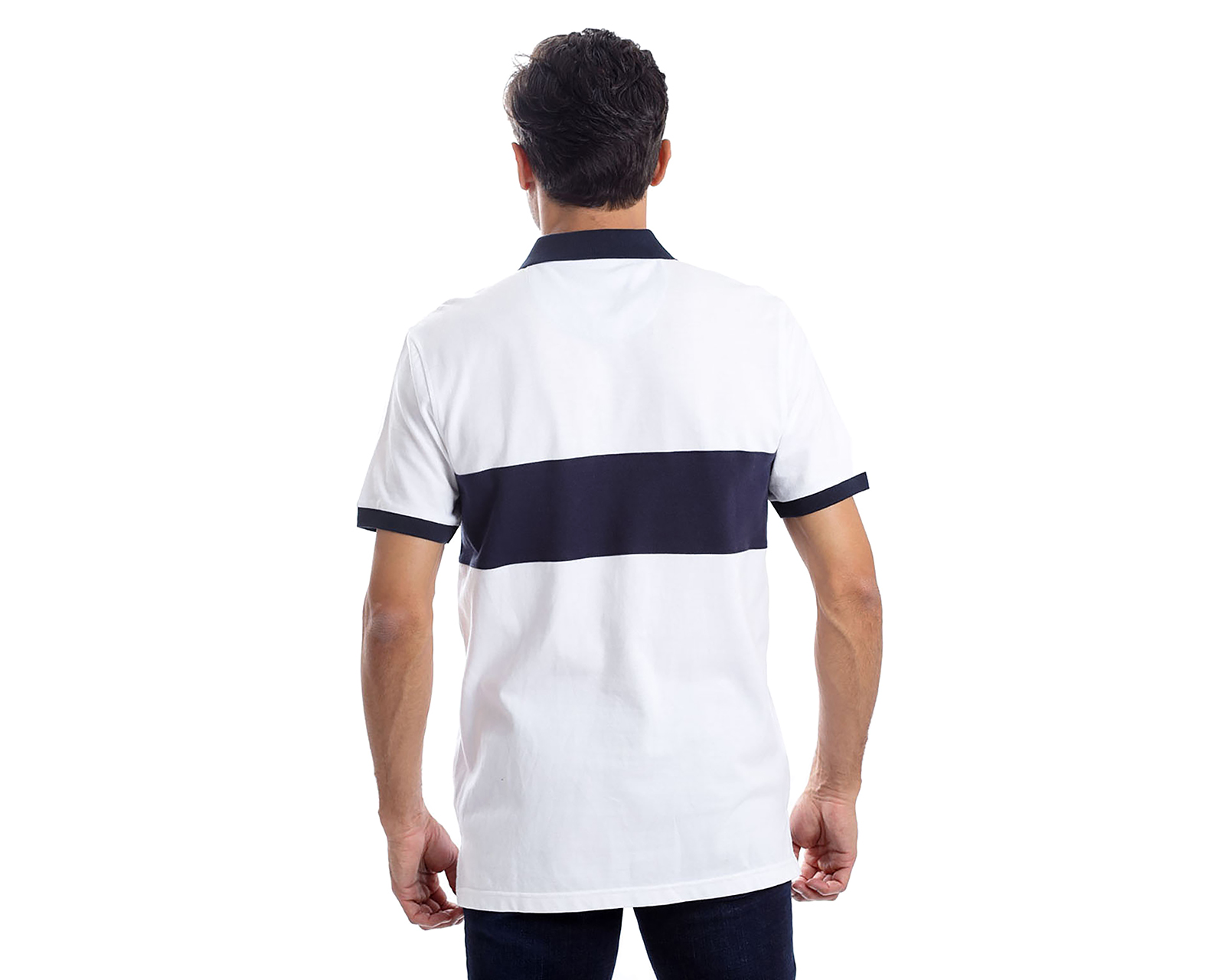Foto 4 pulgar | Foto 3 | Playera Polo Chaps Blanca para Hombre