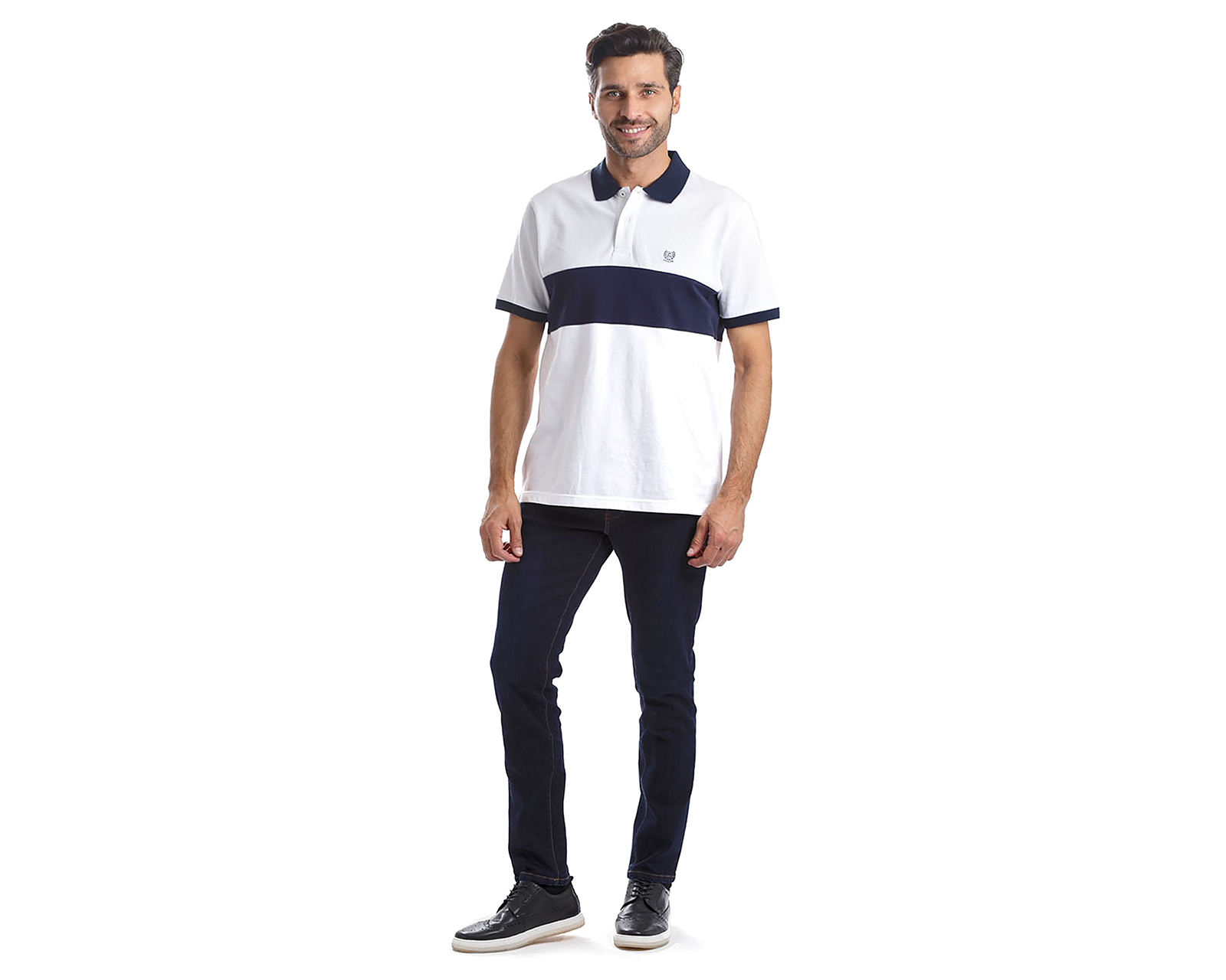 Foto 6 pulgar | Foto 5 | Playera Polo Chaps Blanca para Hombre