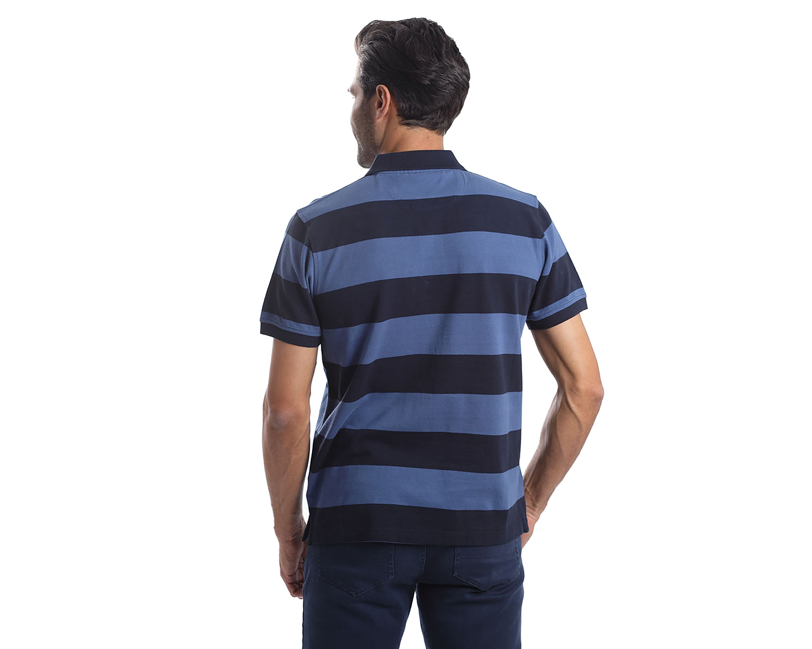 Foto 4 pulgar | Foto 3 | Playera Polo Chaps Azul para Hombre