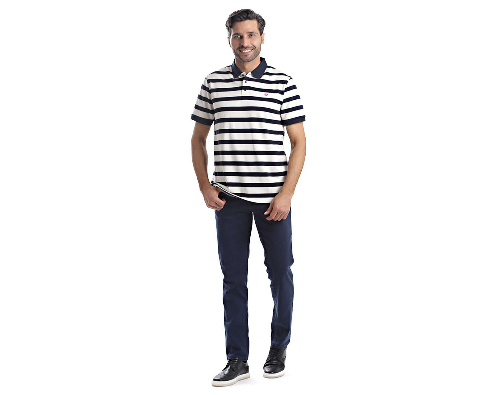 Foto 6 pulgar | Foto 5 | Playera Polo Chaps Azul para Hombre
