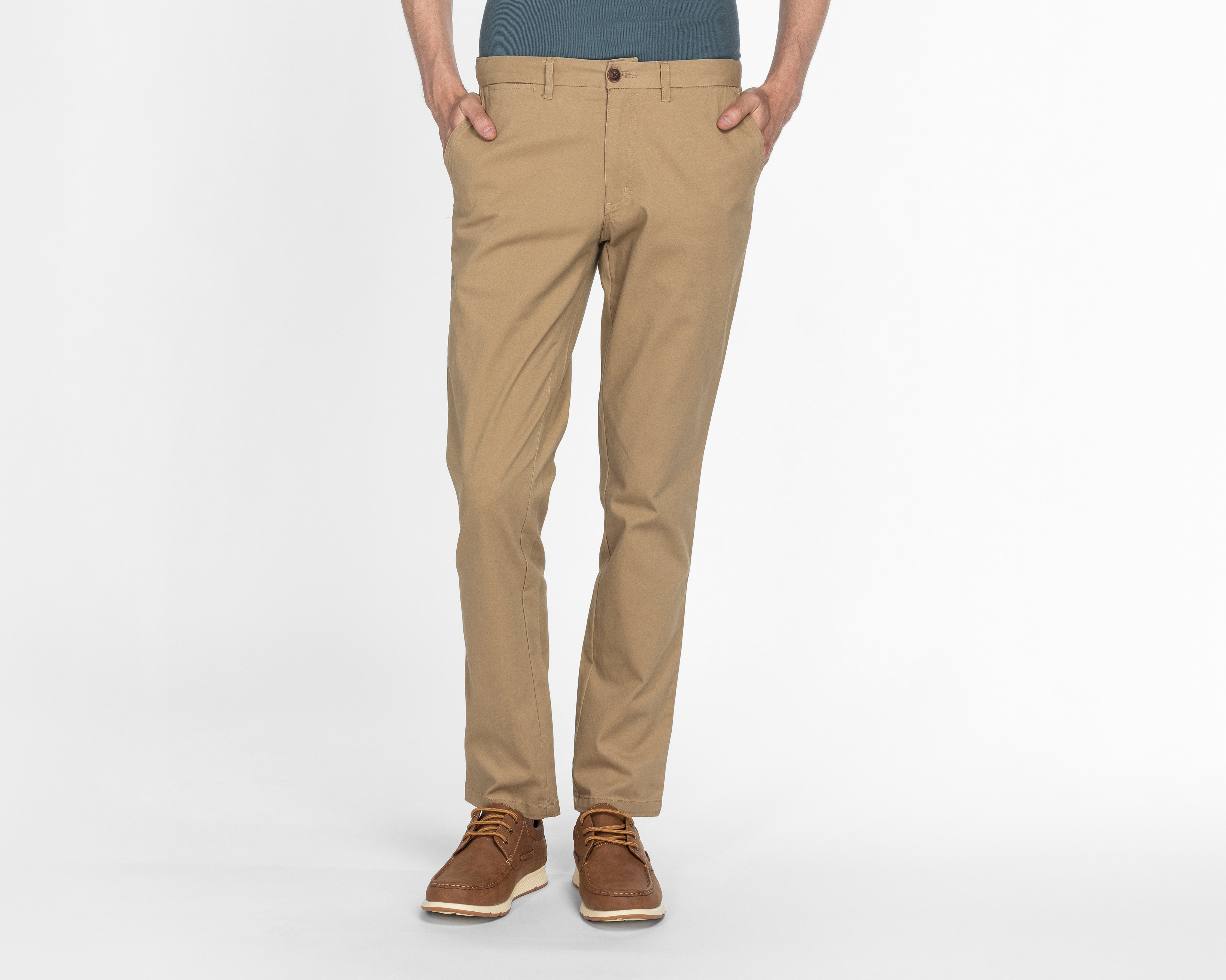 Foto 2 pulgar | Foto 1 | Pantalón Chino Chaps Beige para Hombre