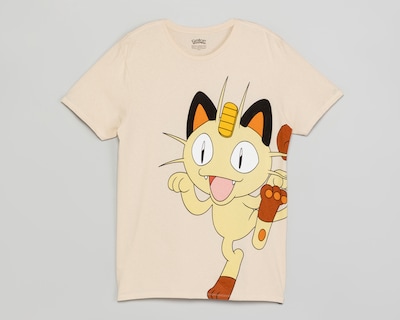 Foto 1 | Foto 1 | Playera de Cuello Redondo Beige Pokémon para Hombre