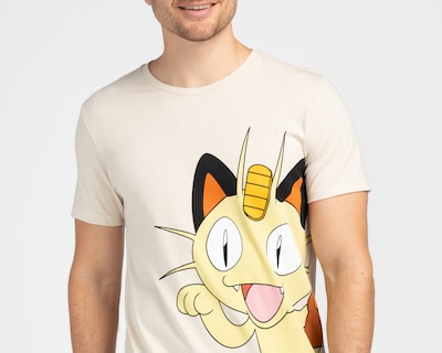 Foto 3 | Foto 3 | Playera de Cuello Redondo Beige Pokémon para Hombre