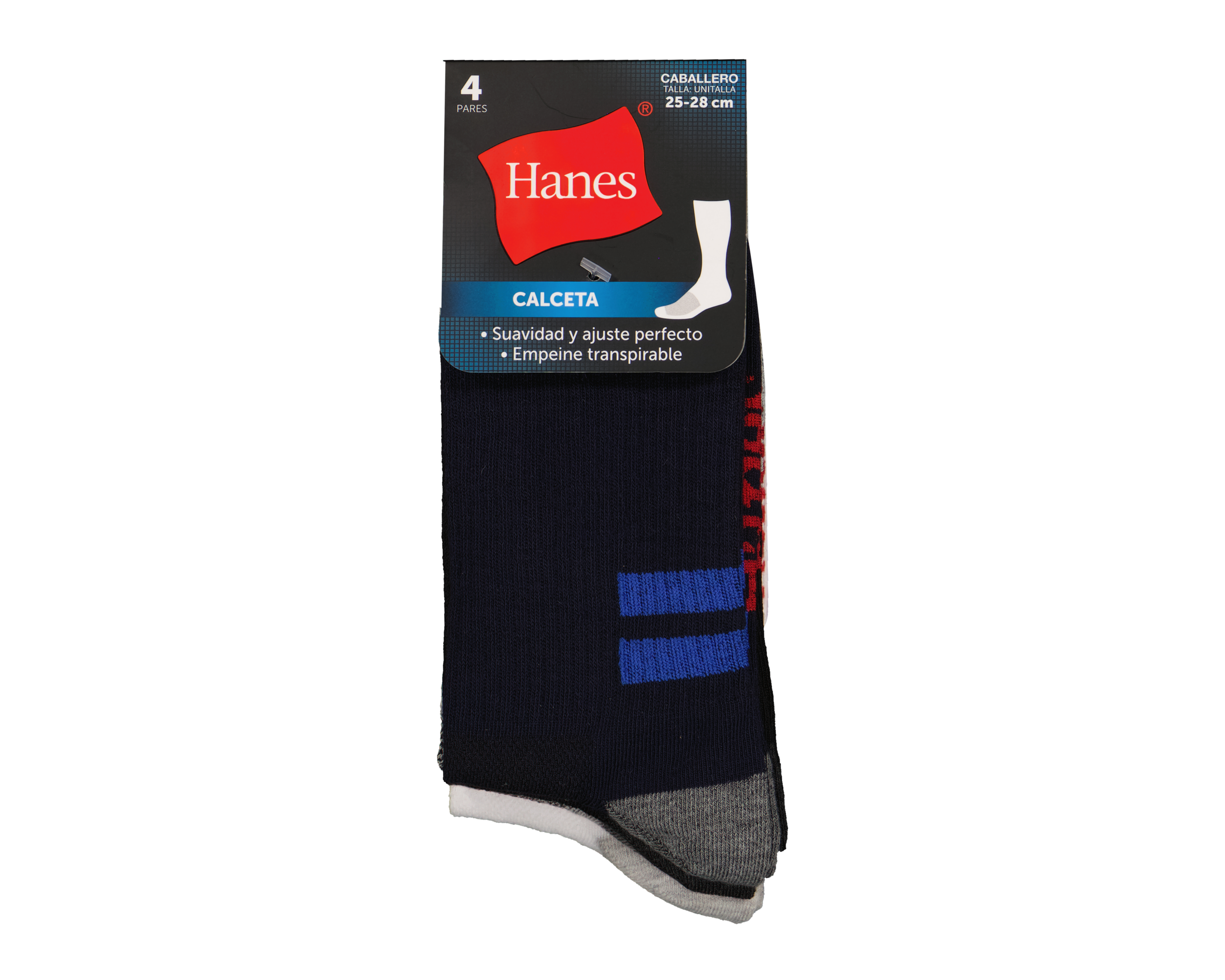 Foto 4 pulgar | Foto 3 | Calcetas Deportivas Hanes para Hombre 4 Pares