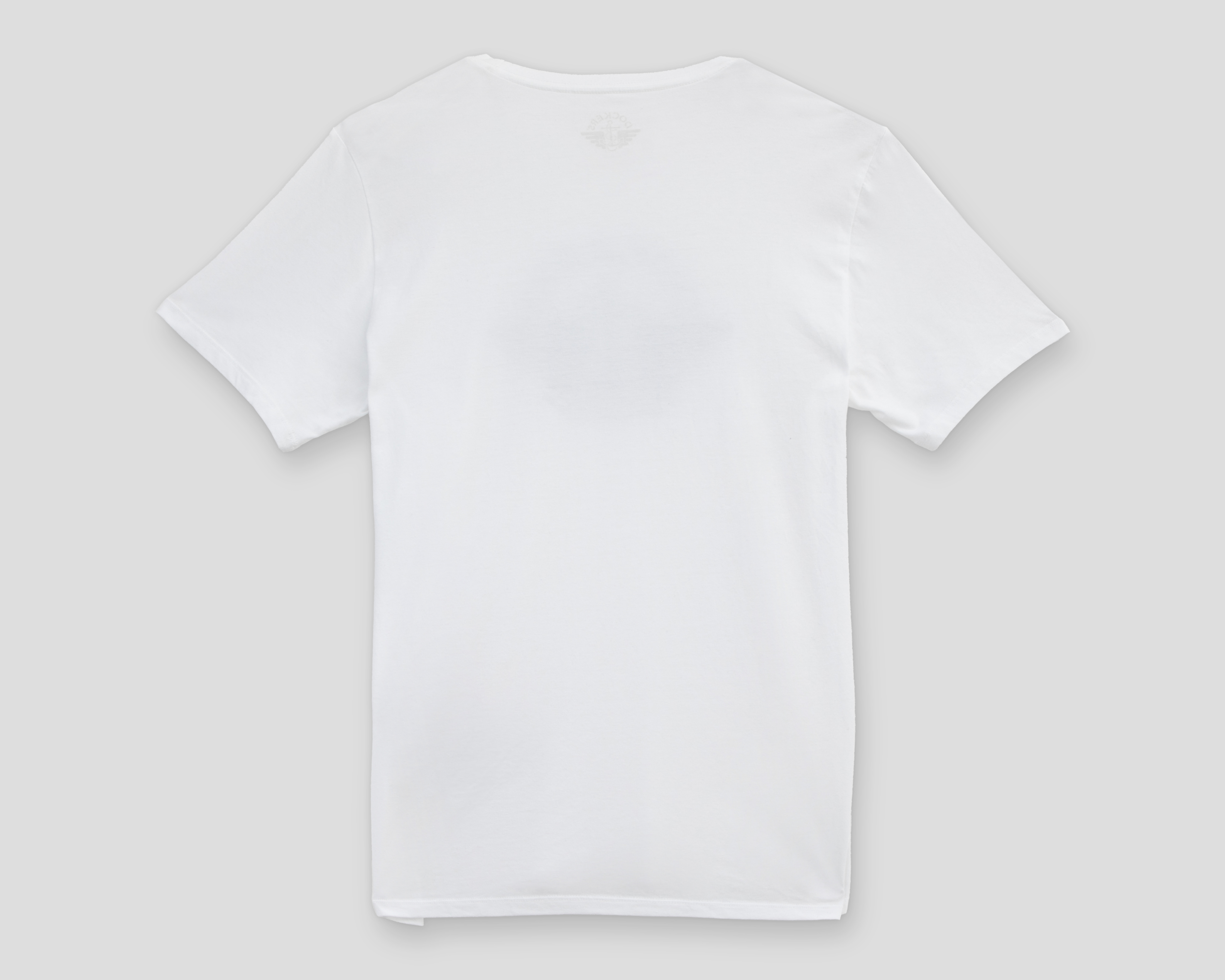 Foto 3 pulgar | Foto 2 | Playera de Cuello Redondo Blanca Dockers para Hombre
