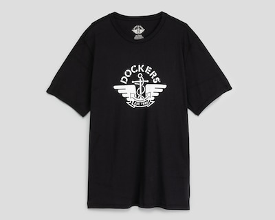 Foto 1 | Foto 1 | Playera de Cuello Redondo Negra Dockers para Hombre