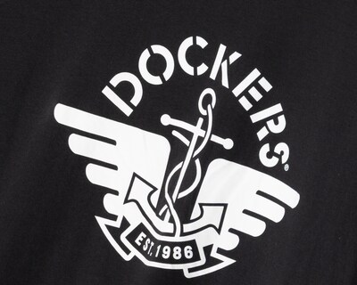 Foto 3 | Foto 3 | Playera de Cuello Redondo Negra Dockers para Hombre