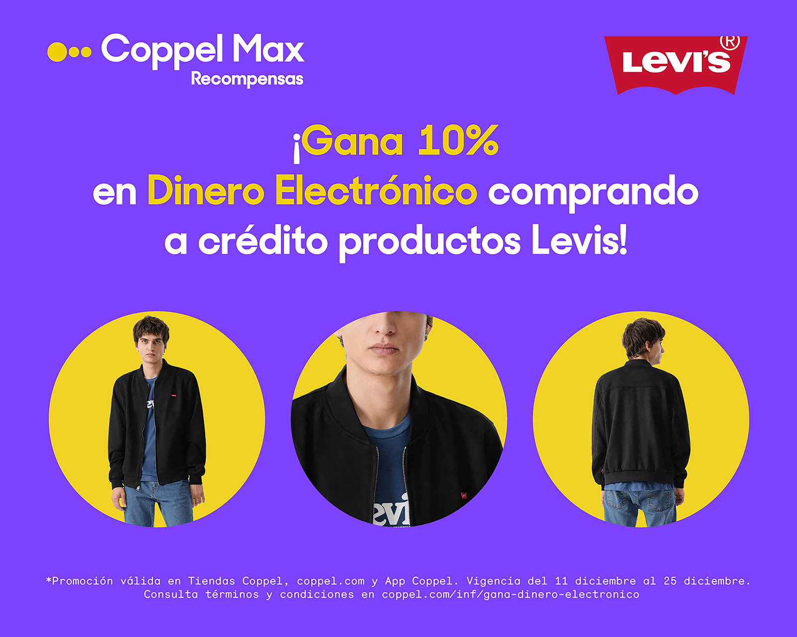 Foto 8 pulgar | Foto 7 | Chamarra Bomber Levi's para Hombre