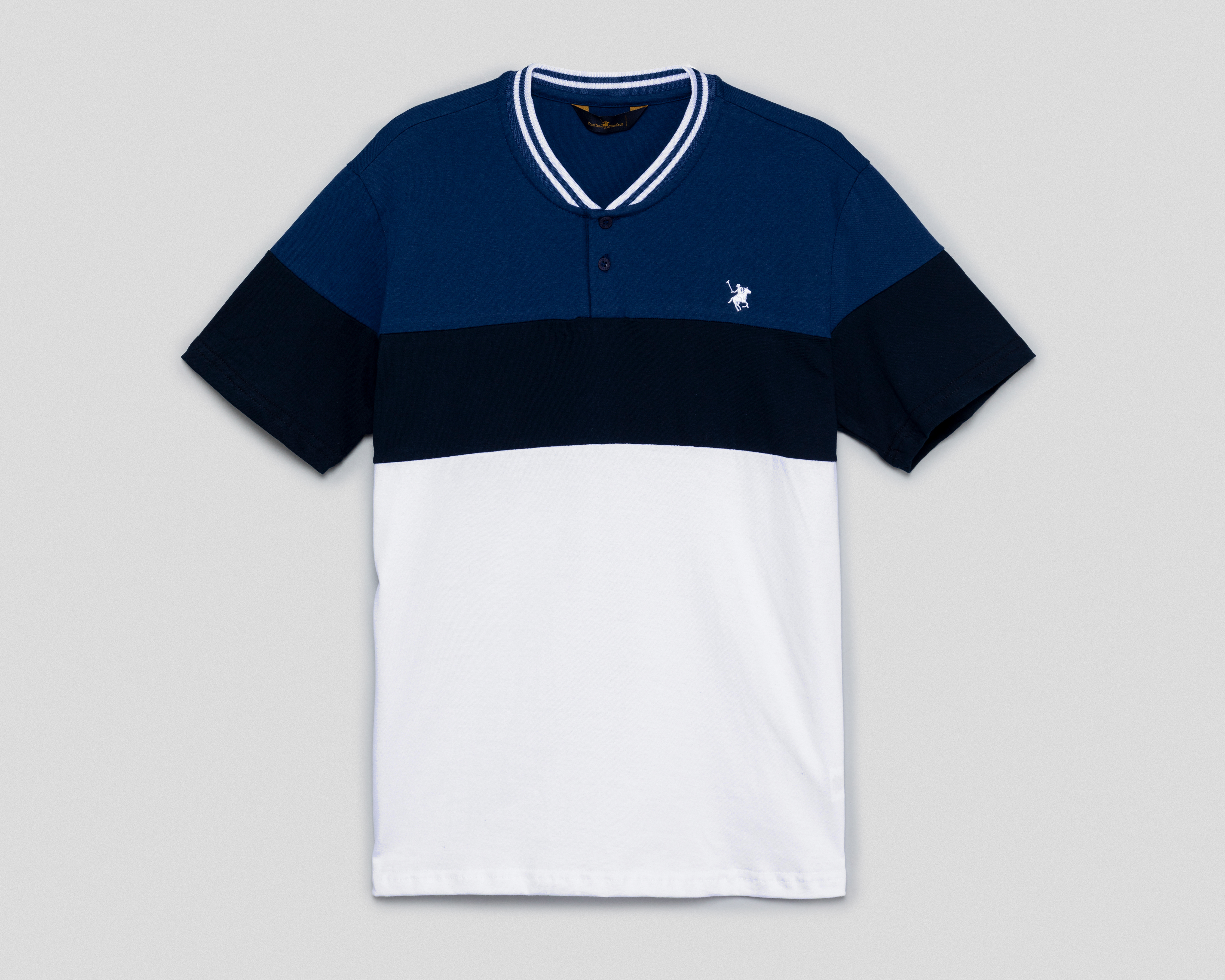 Foto 2 pulgar | Foto 1 | Playera Polo York Team Polo Club Cuello Mao para Hombre