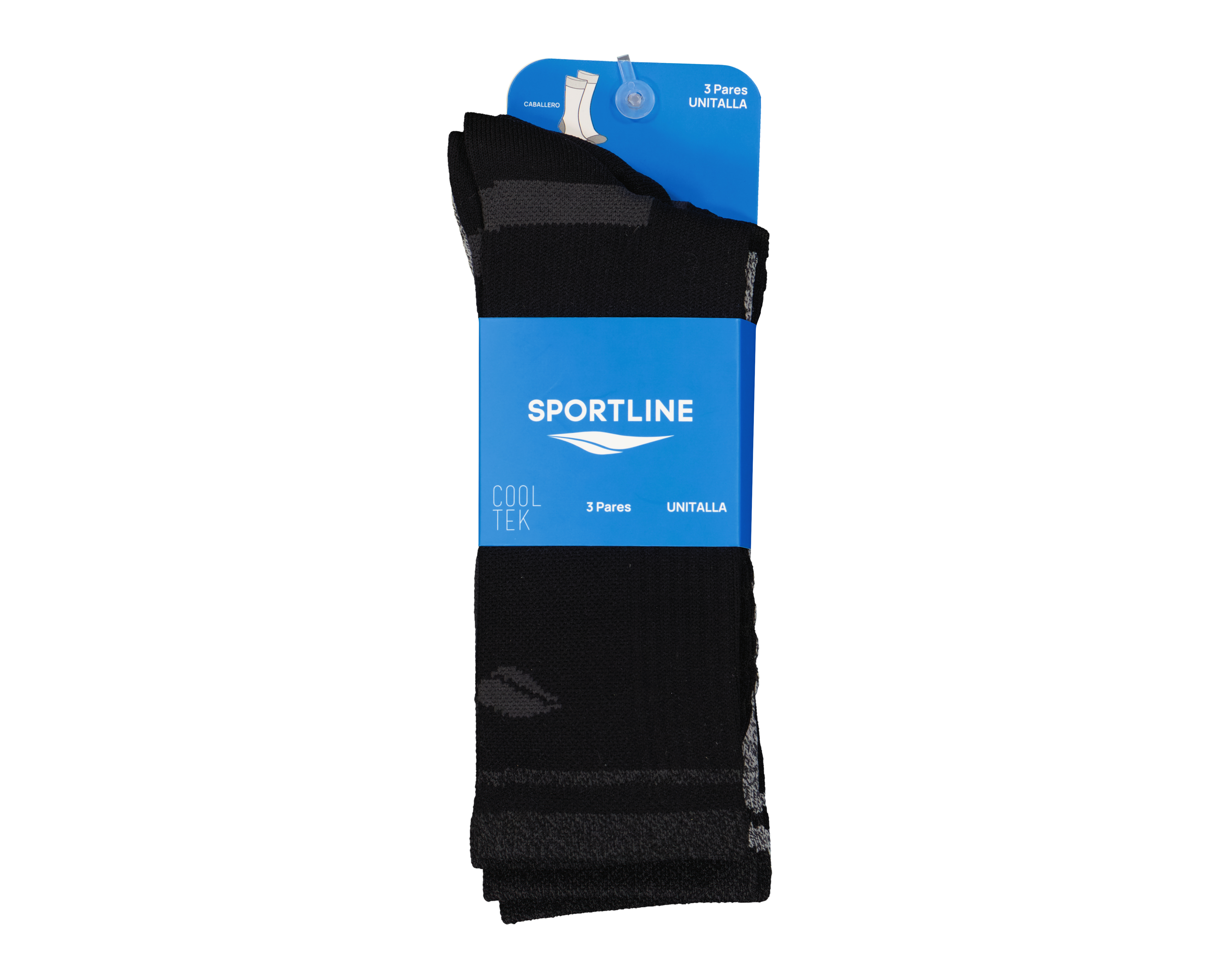 Foto 4 pulgar | Foto 3 | Calcetas Deportivas Sportline para Hombre 3 Pares