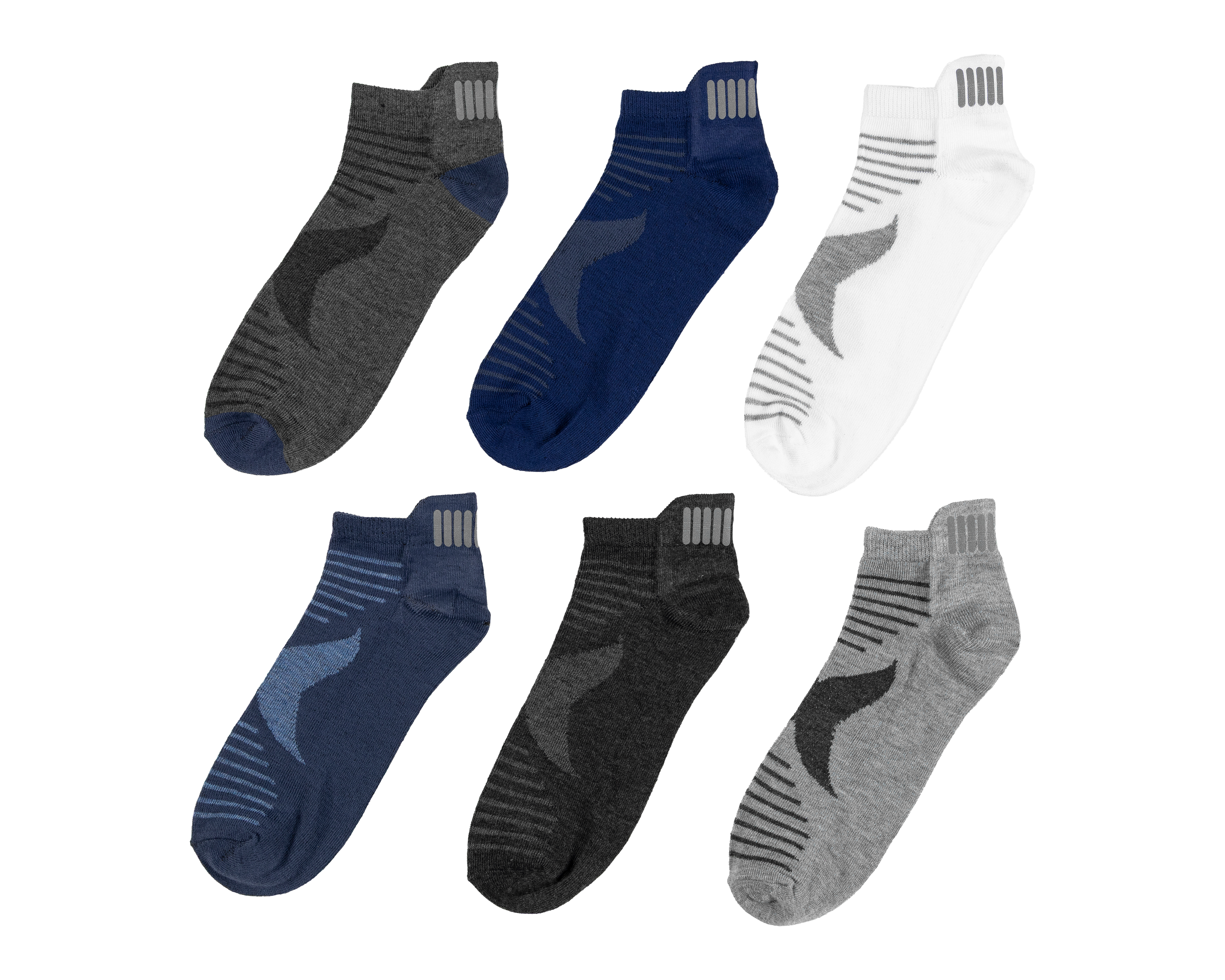 Foto 2 pulgar | Foto 1 | Calcetas Deportivas Lucky Star para Hombre 6 Pares