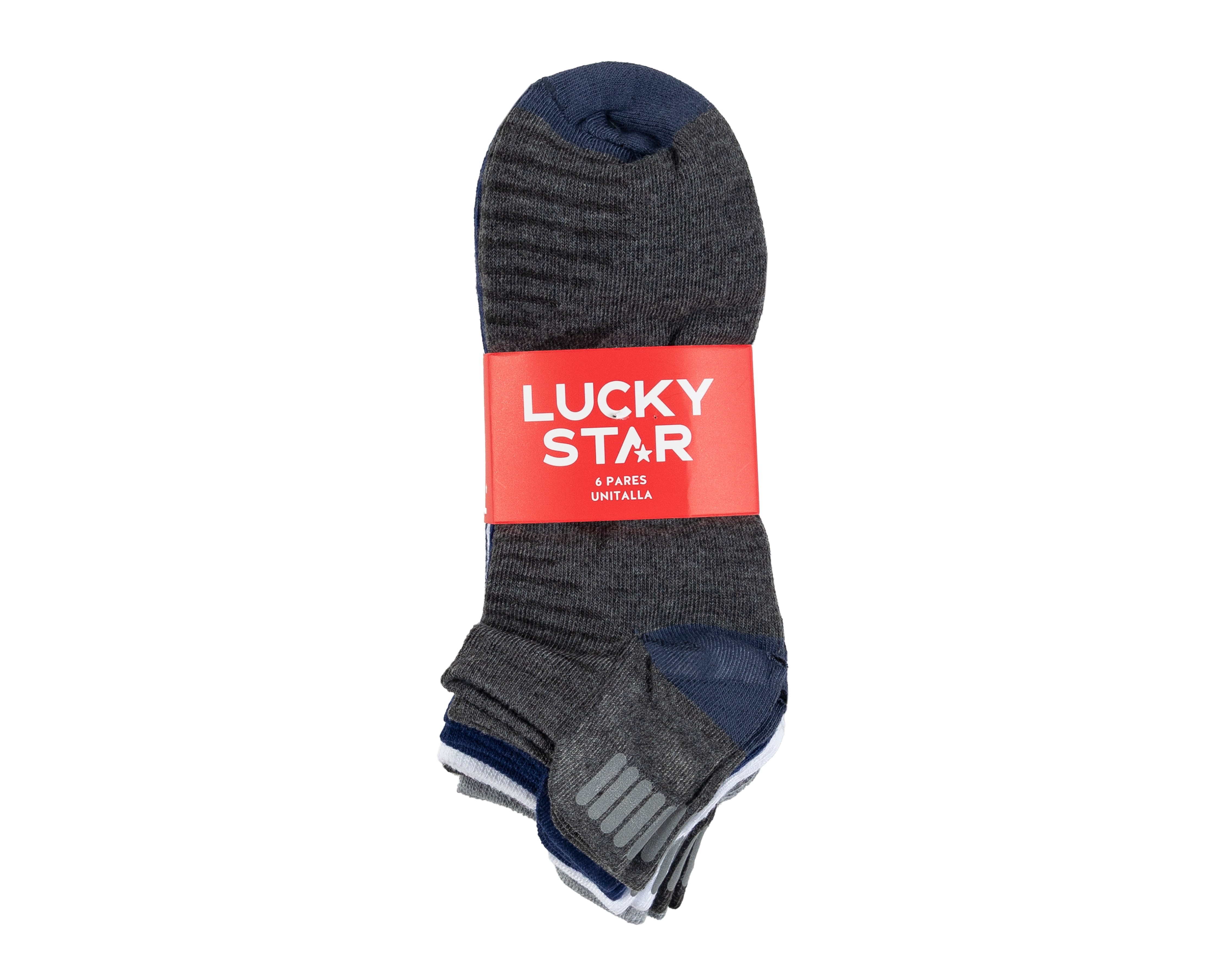 Foto 4 pulgar | Foto 3 | Calcetas Deportivas Lucky Star para Hombre 6 Pares