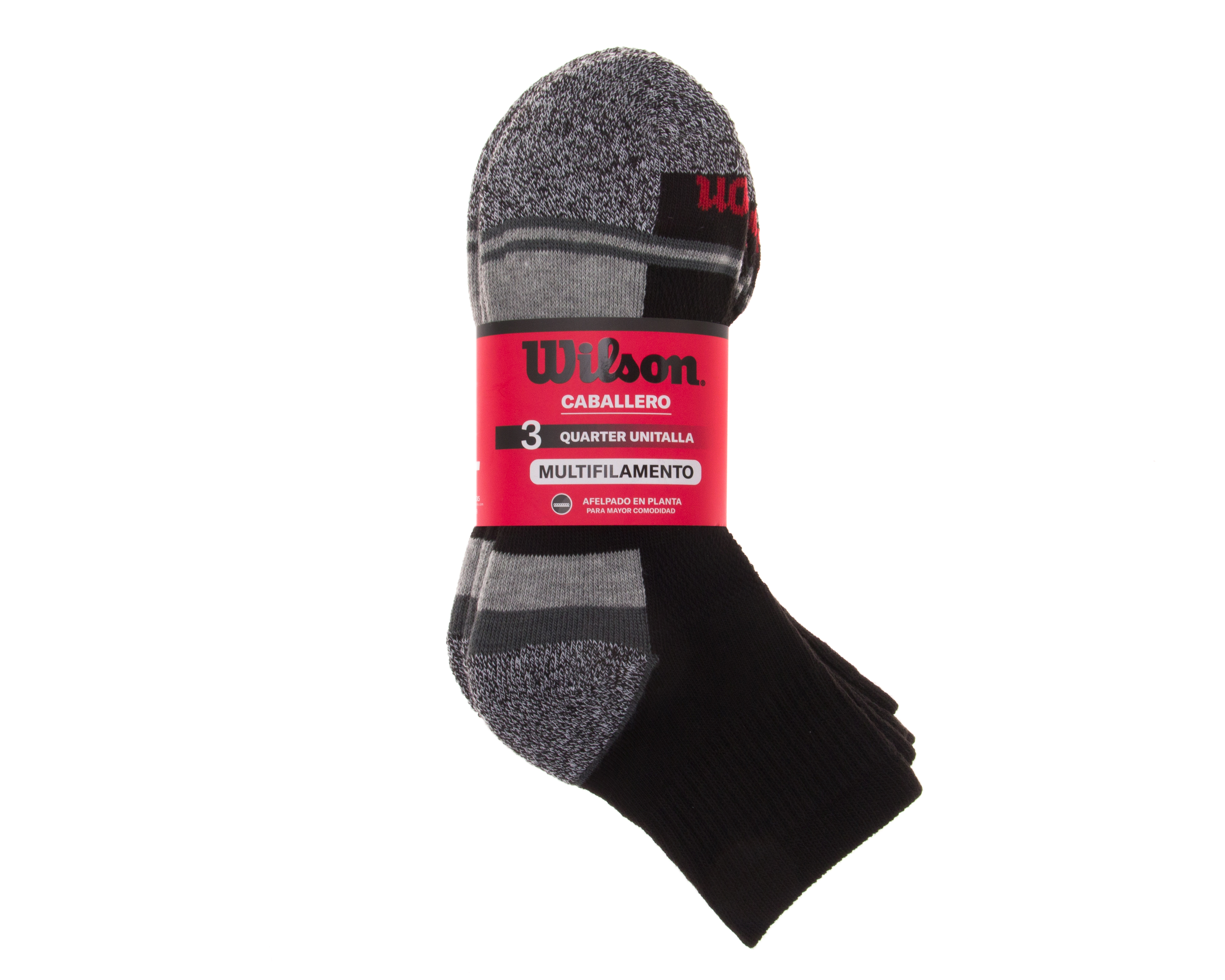 Foto 4 pulgar | Foto 3 | Calcetas Deportivas Wilson para Hombre 3 Pares