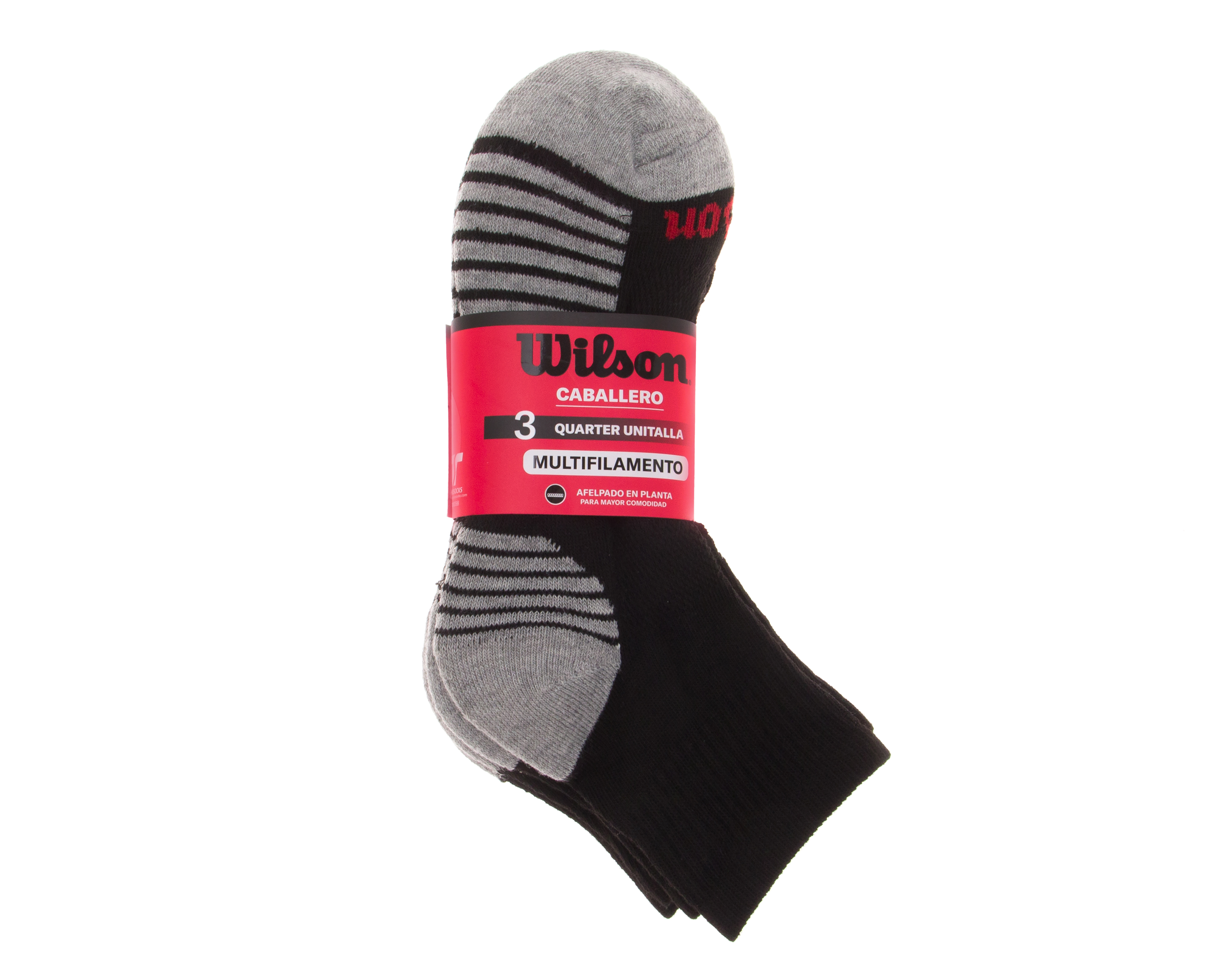 Foto 4 pulgar | Foto 3 | Calcetas Deportivas Wilson para Hombre 3 Pares