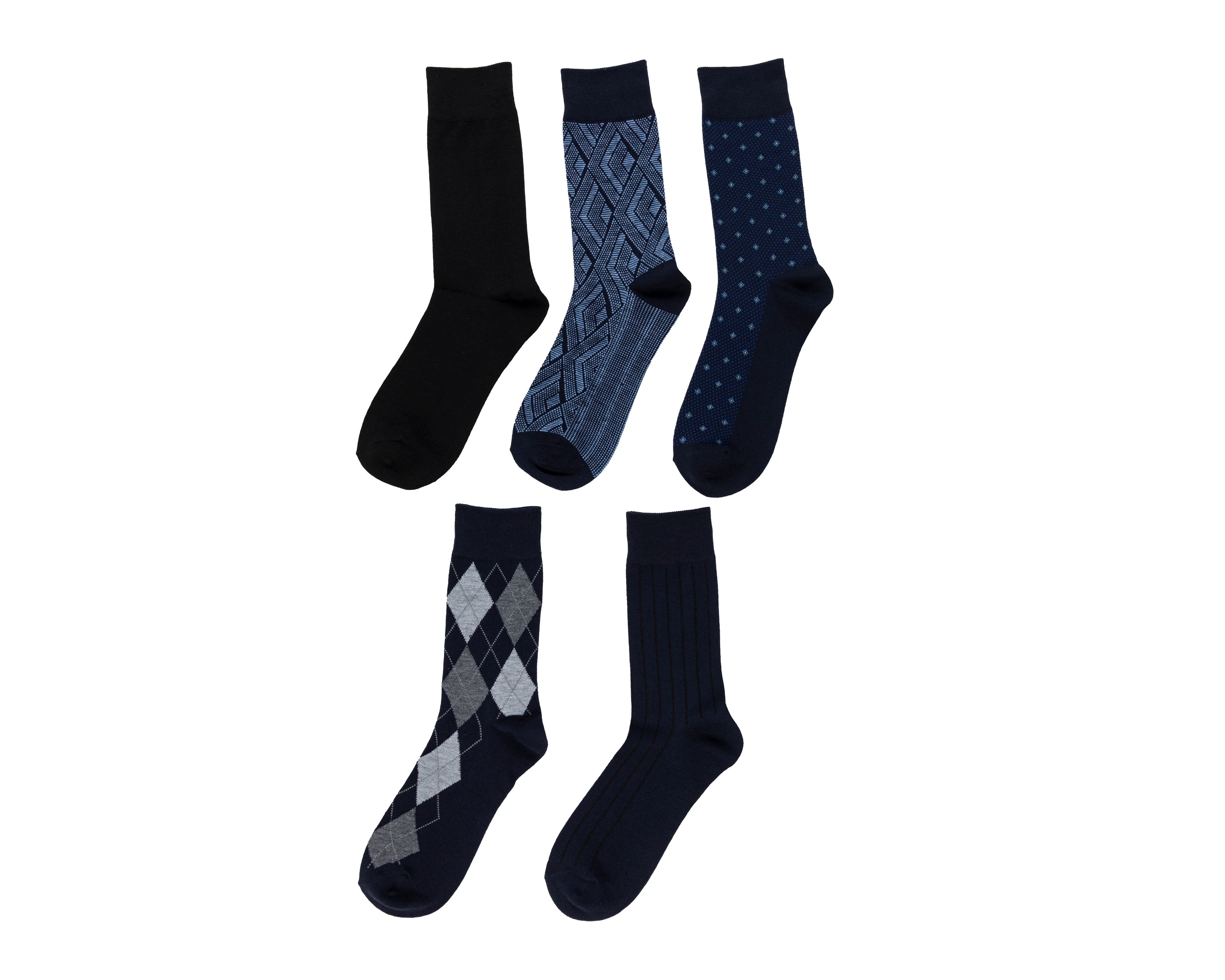 Foto 2 pulgar | Foto 1 | Calcetas de Vestir Wall Street para Hombre 5 Pares