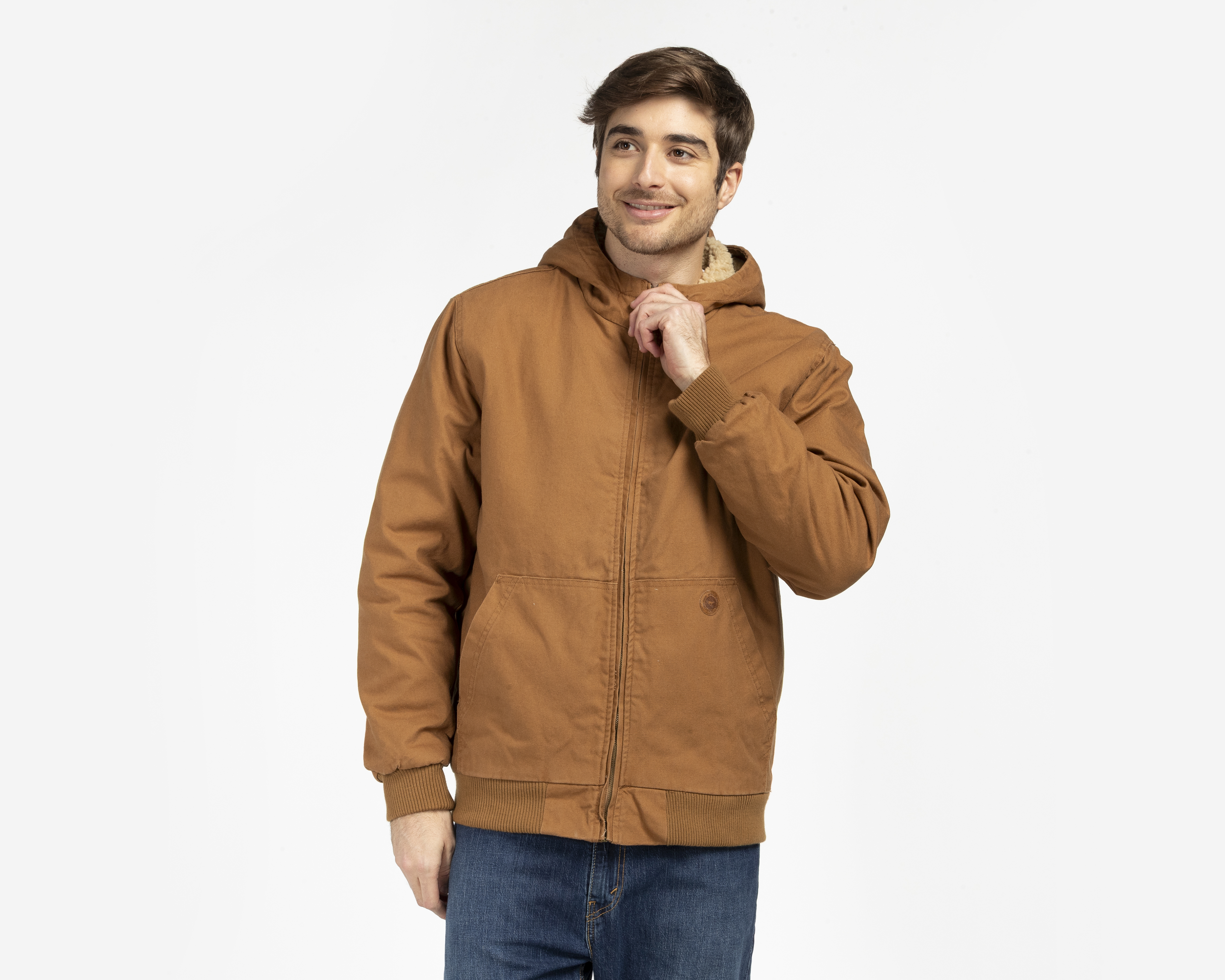 Foto 2 pulgar | Foto 1 | Chamarra con Capucha Refill para Hombre