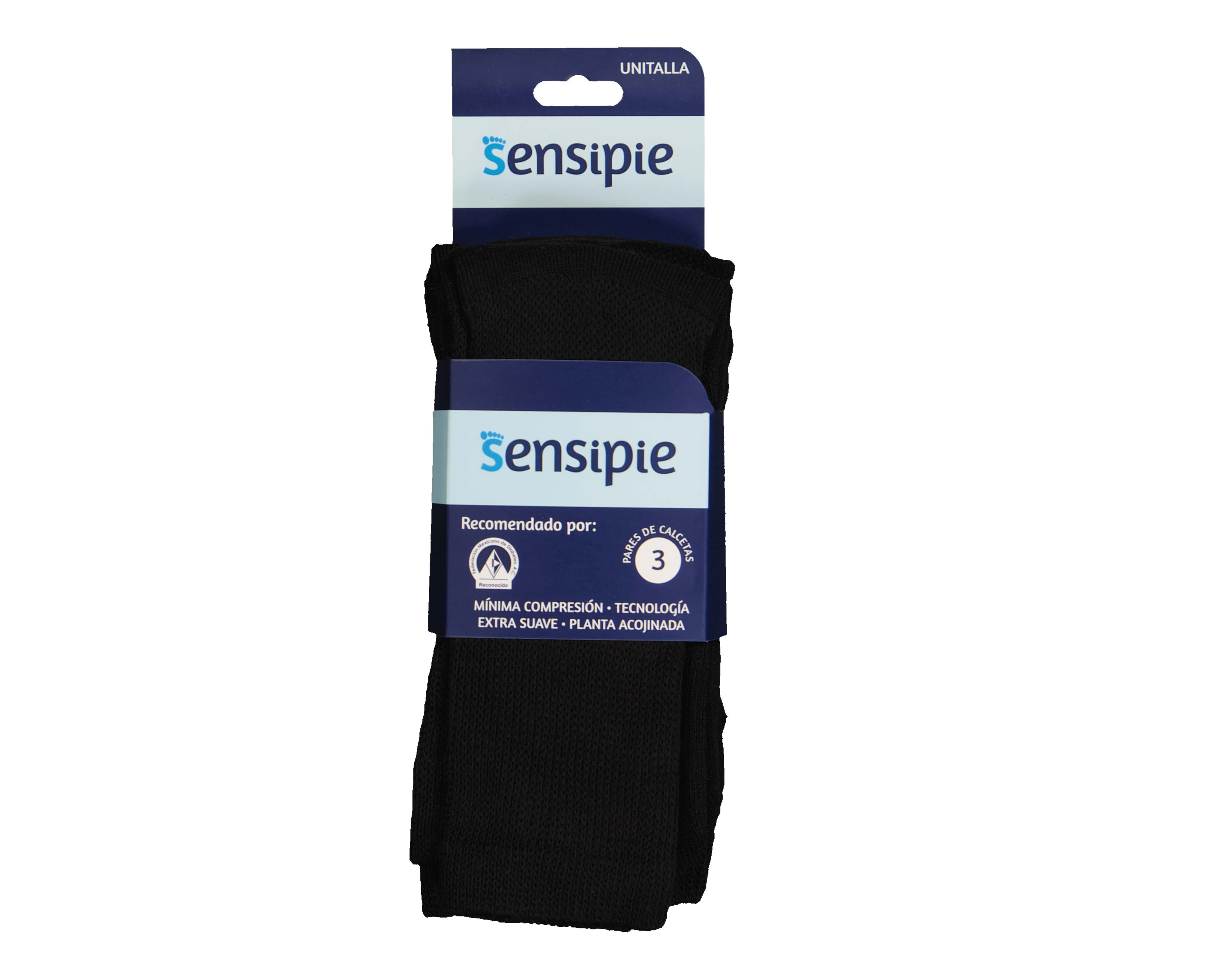 Foto 3 | Foto 3 | Calcetas para Personas con Diabetes Sensipie para Hombre 3 Pares