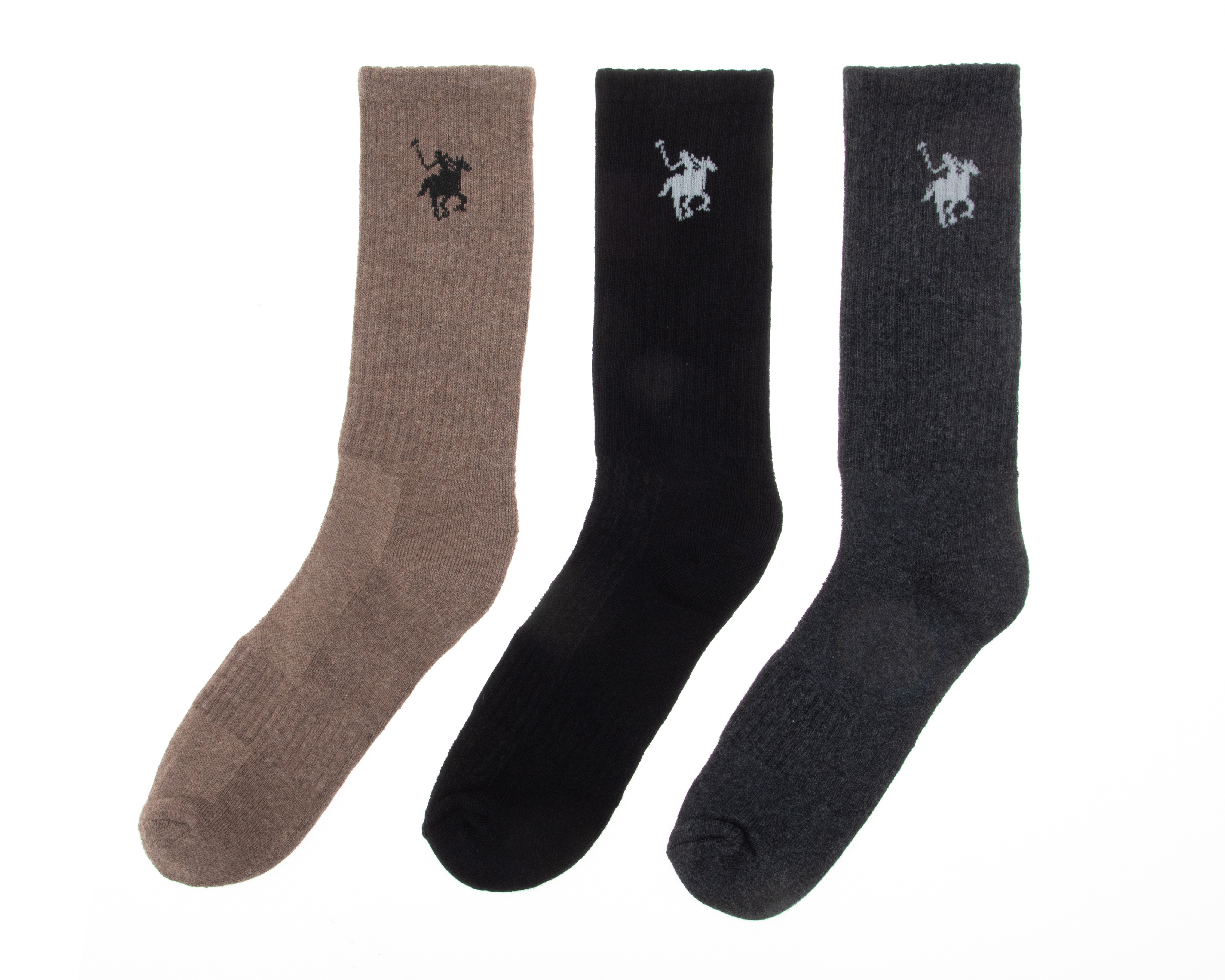 Foto 2 pulgar | Foto 1 | Calcetas Largas York Team Polo Club para Hombre 3 Pares