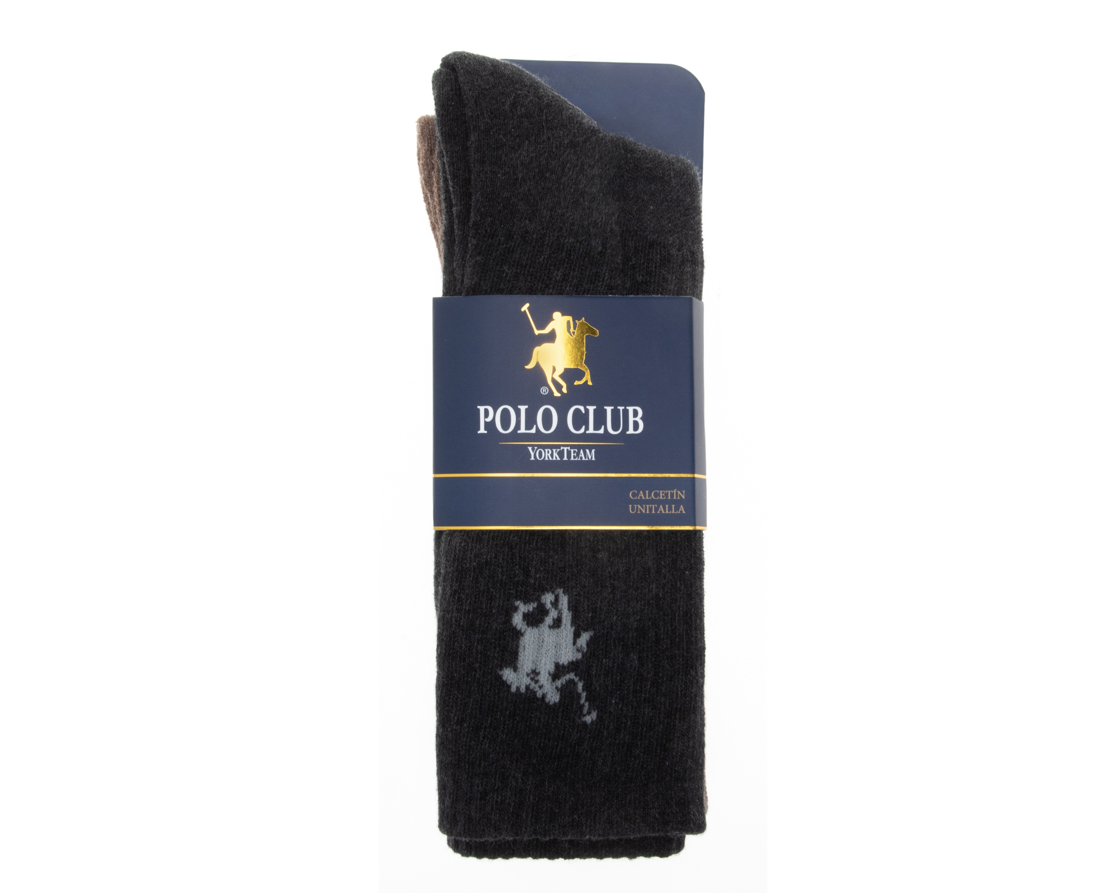 Foto 4 pulgar | Foto 3 | Calcetas Largas York Team Polo Club para Hombre 3 Pares