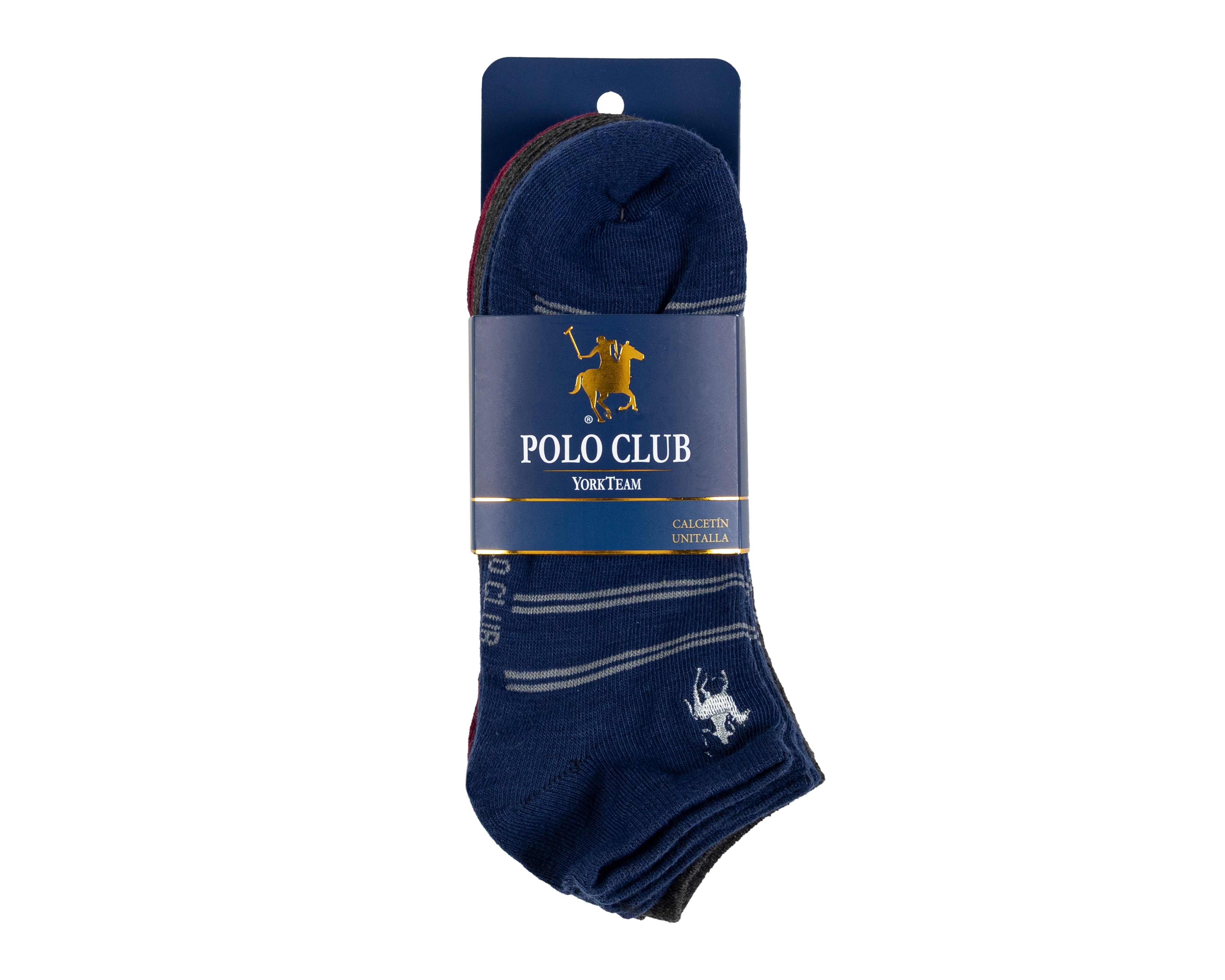Foto 4 pulgar | Foto 3 | Calcetas York Team Polo Club para Hombre 6 Pares