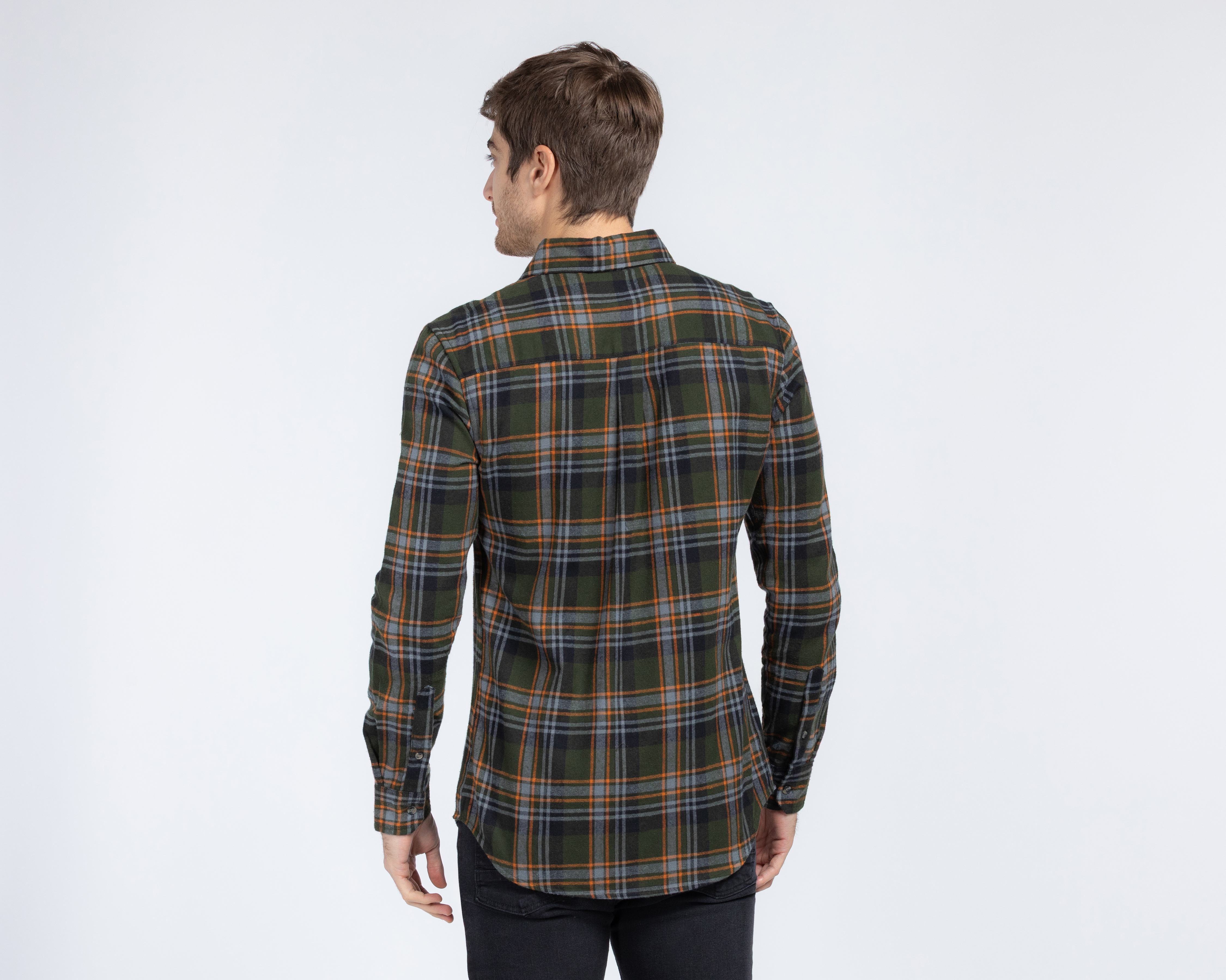 Foto 4 pulgar | Foto 3 | Camisa Casual de Algodón Refill Regular Fit a Cuadros para Hombre