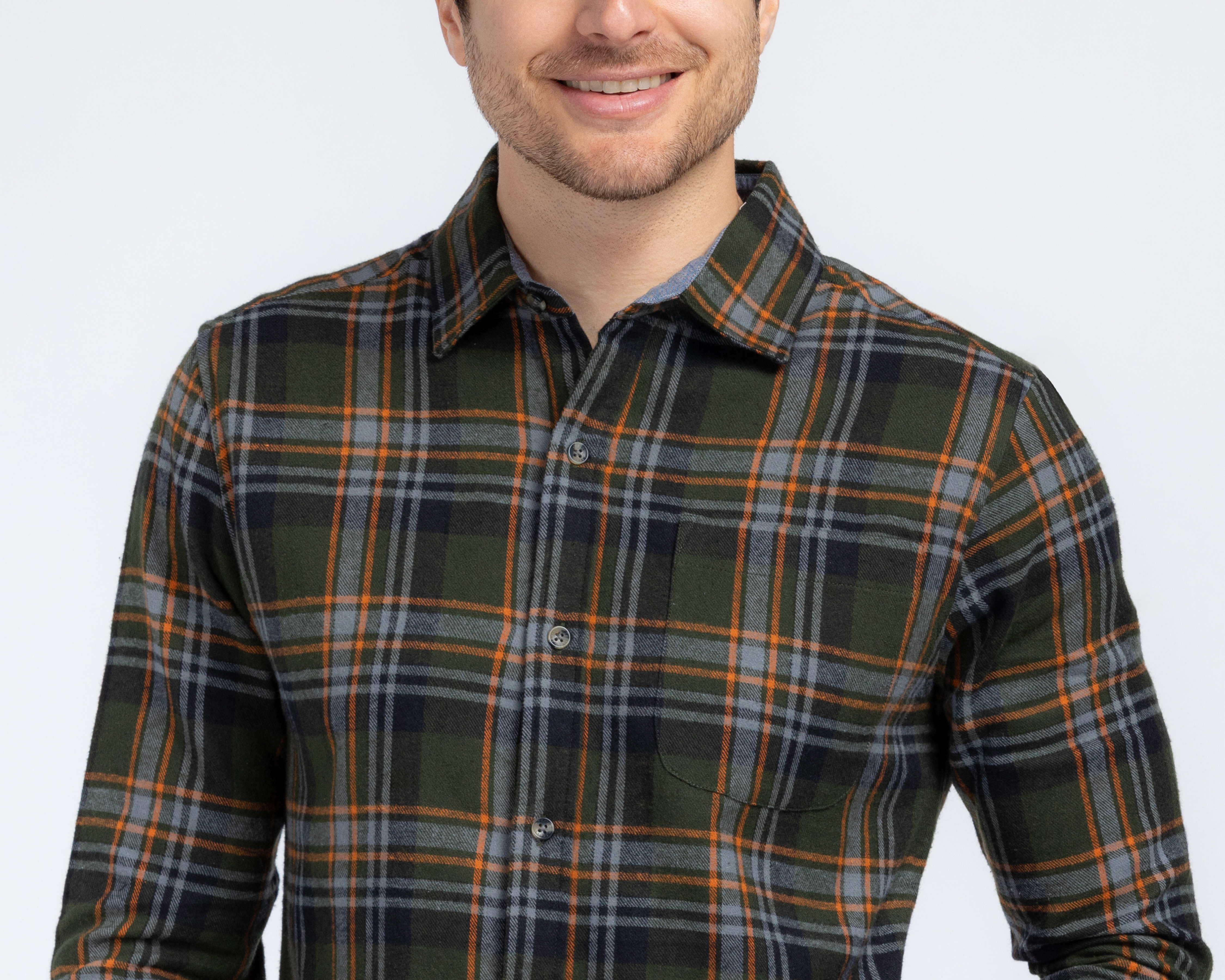 Foto 5 pulgar | Foto 4 | Camisa Casual de Algodón Refill Regular Fit a Cuadros para Hombre