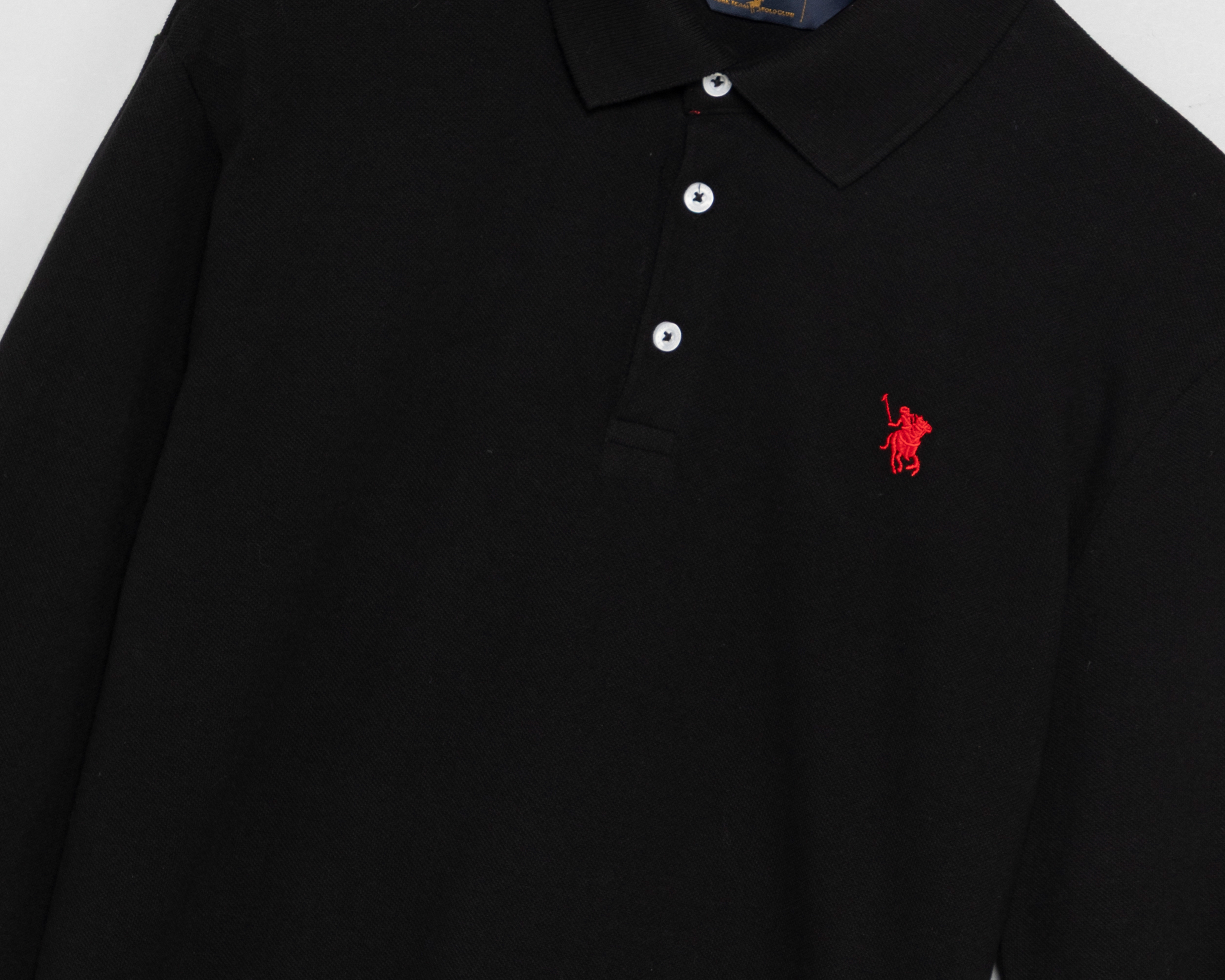 Foto 3 | Foto 3 | Playera Polo York Team Polo Club Manga Larga Negra para Hombre