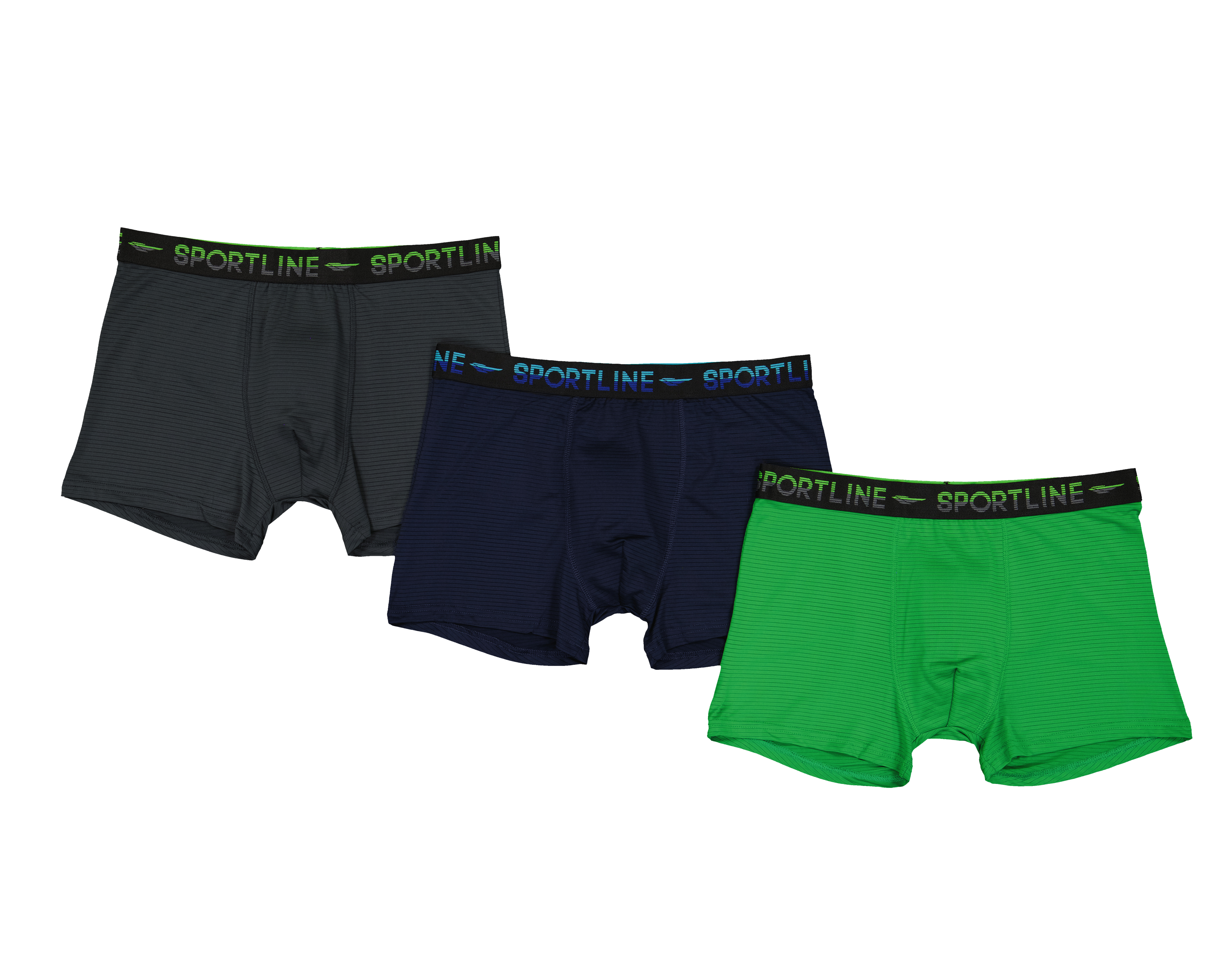 Bóxer Corto Sportline para Hombre 3 Piezas