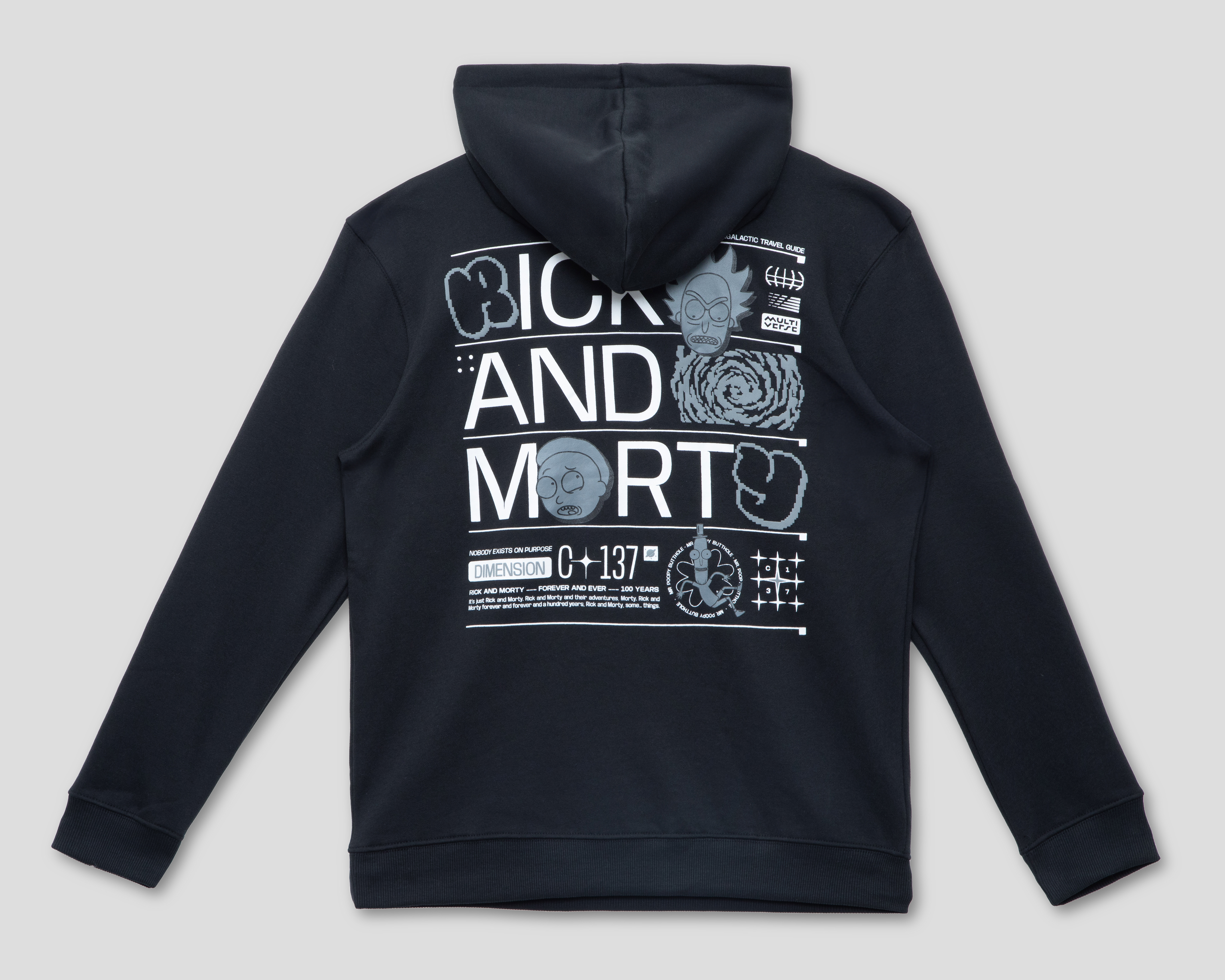 Foto 2 | Foto 2 | Sudadera con Capucha Rick & Morty para Hombre