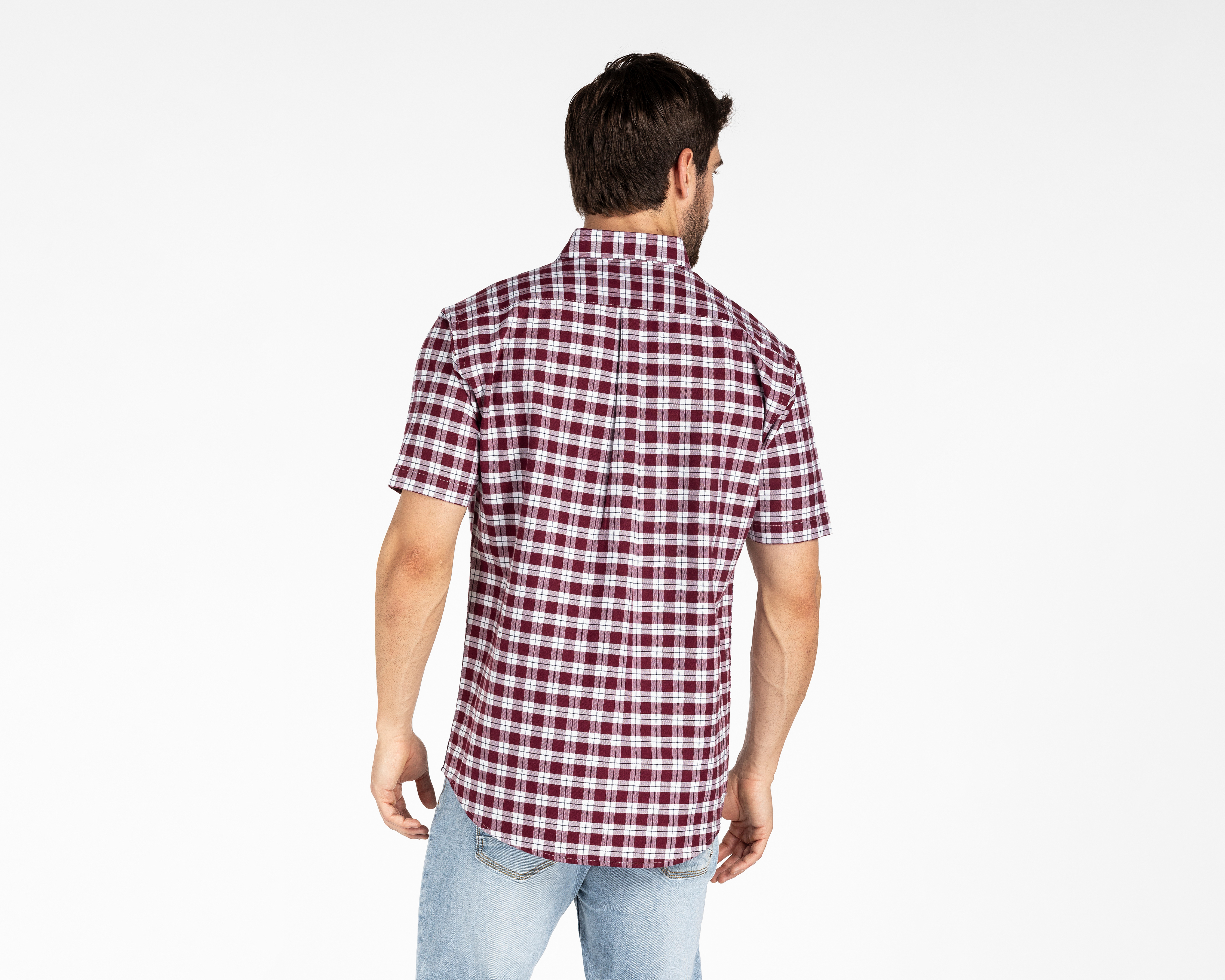 Foto 2 | Foto 2 | Camisa Casual de Algodón Porto Sur Regular a Cuadros para Hombre