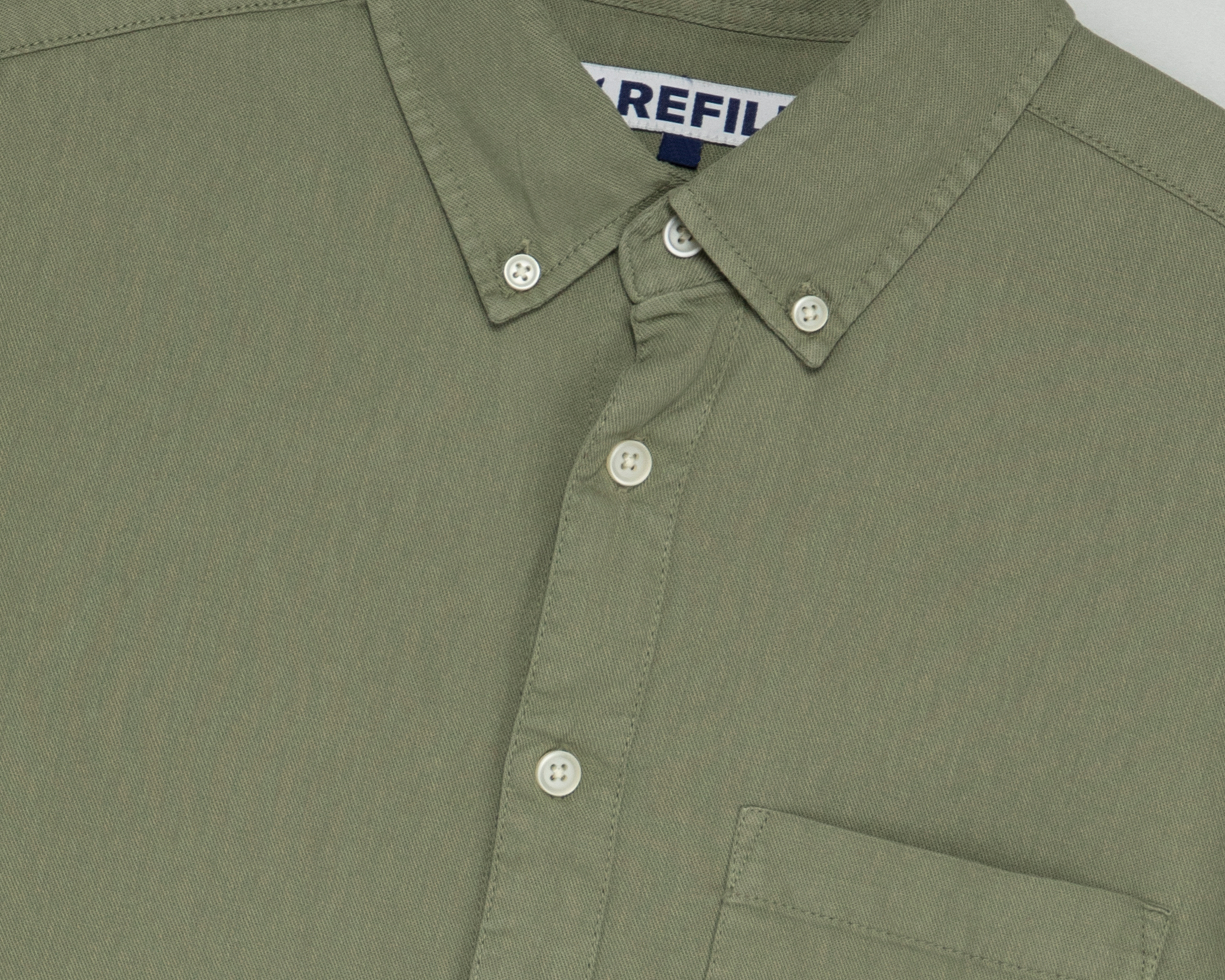 Foto 4 pulgar | Foto 3 | Camisa Casual de Algodón Refill Regular Lisa para Hombre