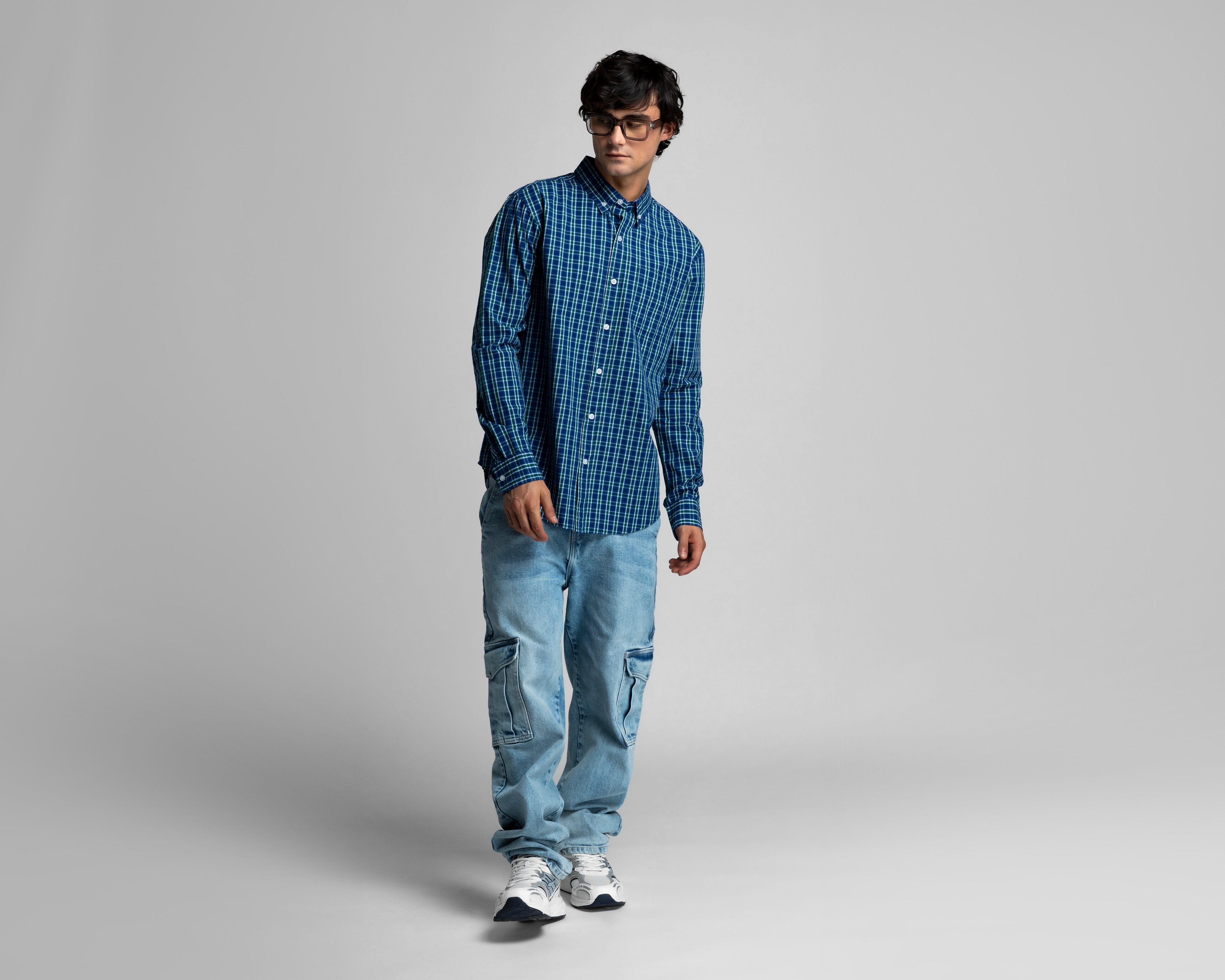 Foto 2 | Foto 2 | Camisa Casual de Algodón Refill Regular Fit a Cuadros para Hombre