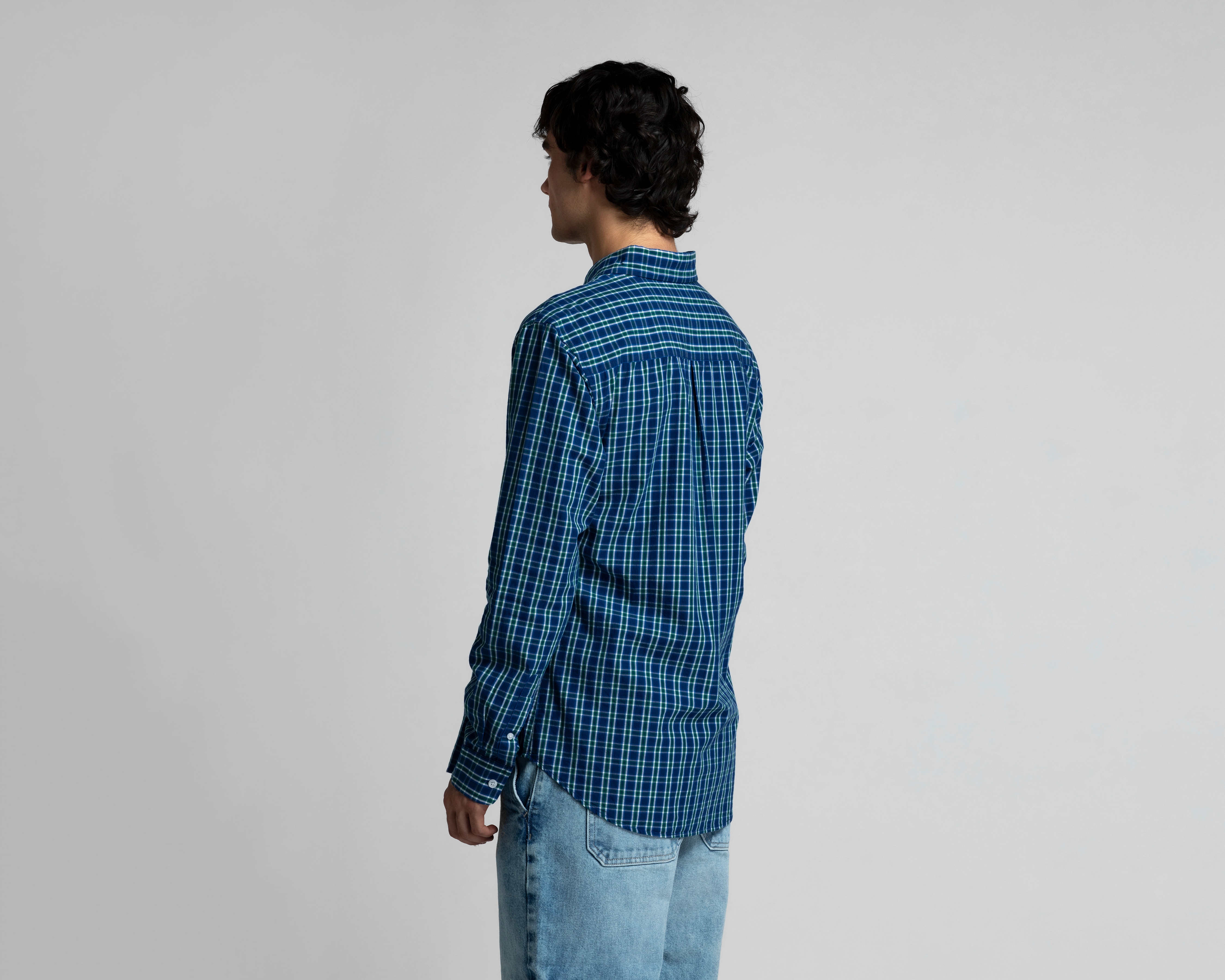 Foto 4 pulgar | Foto 3 | Camisa Casual de Algodón Refill Regular Fit a Cuadros para Hombre