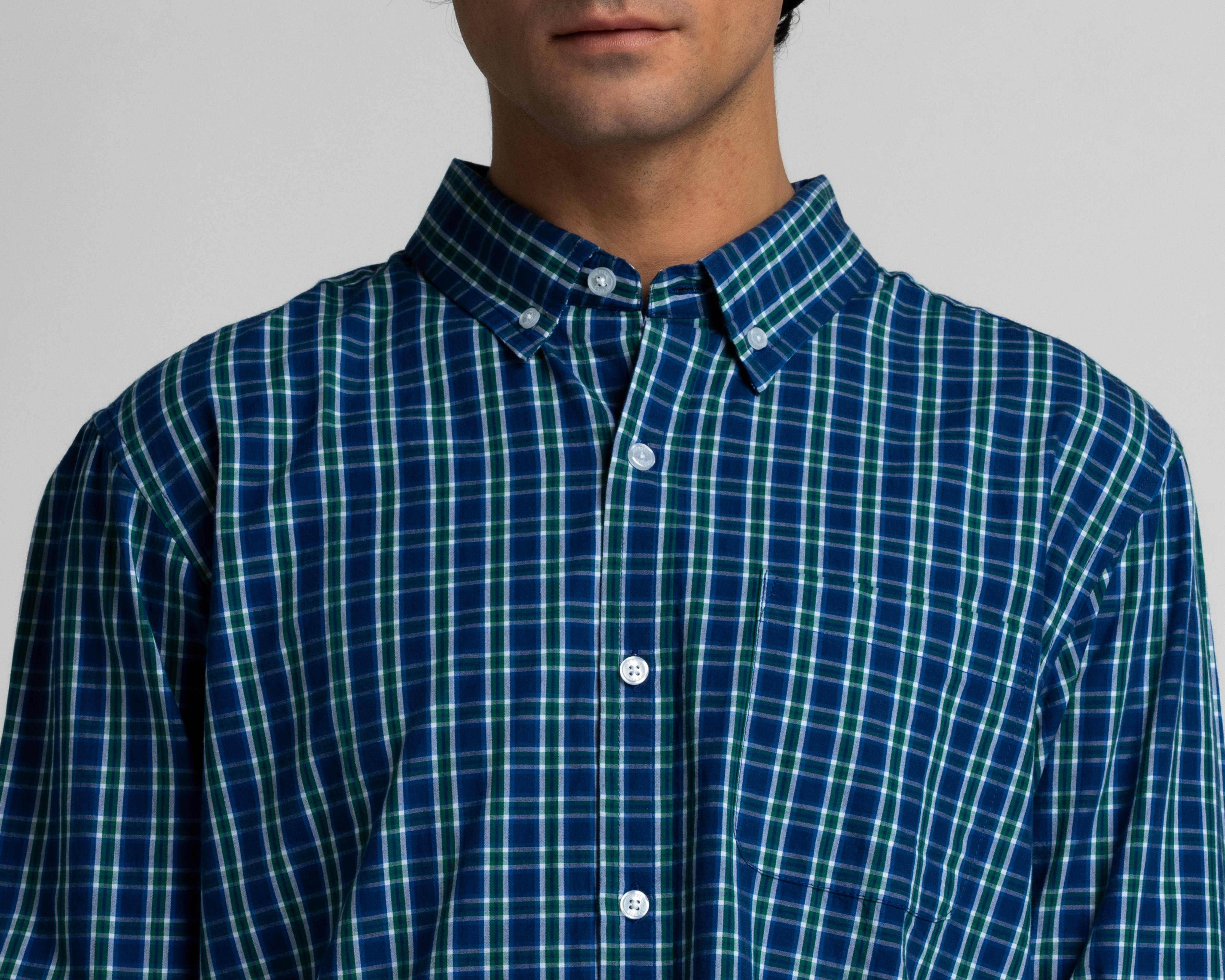 Foto 4 | Foto 4 | Camisa Casual de Algodón Refill Regular Fit a Cuadros para Hombre