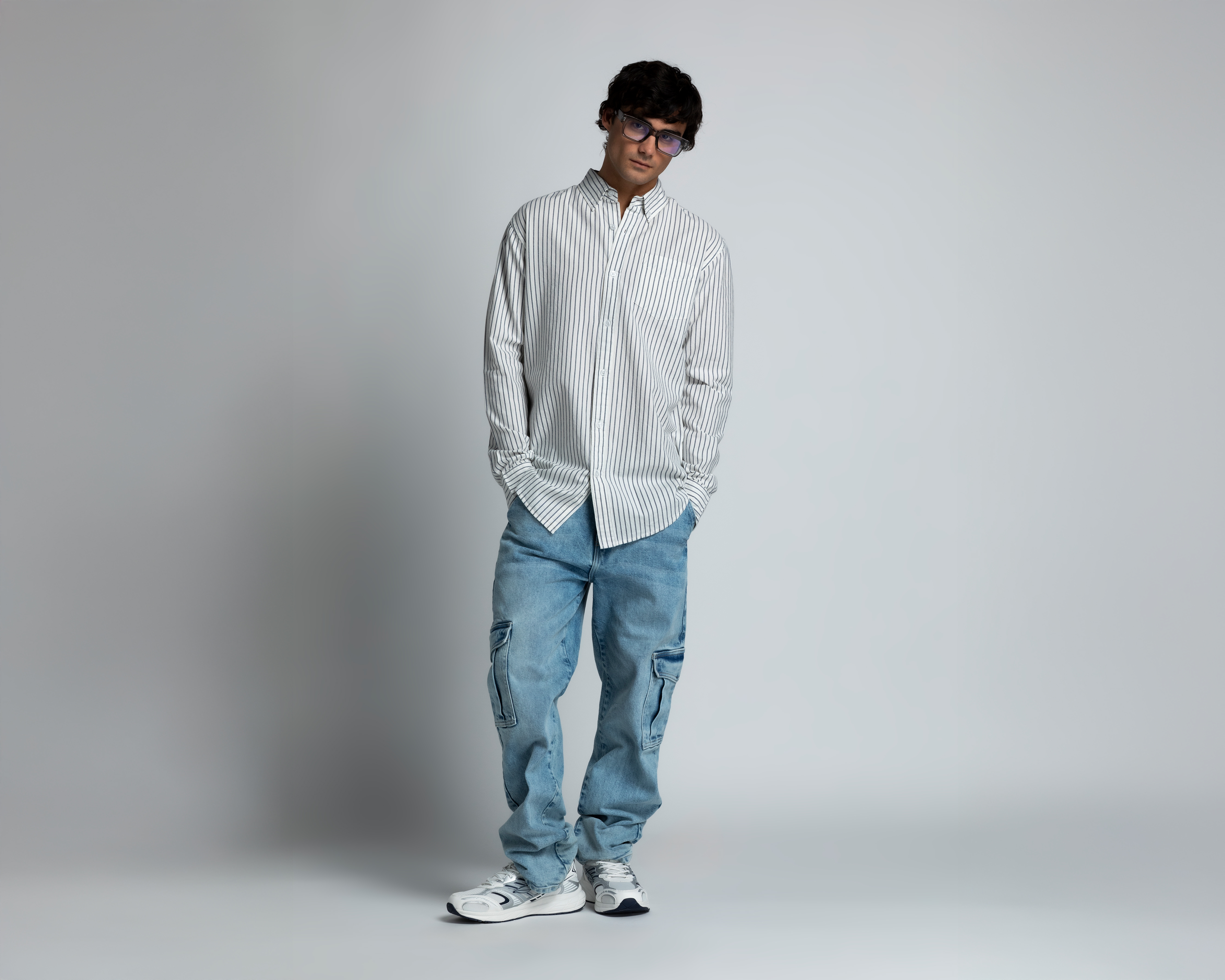 Foto 2 | Foto 2 | Camisa Casual de Algodón Refill Regular Fit a Rayas para Hombre