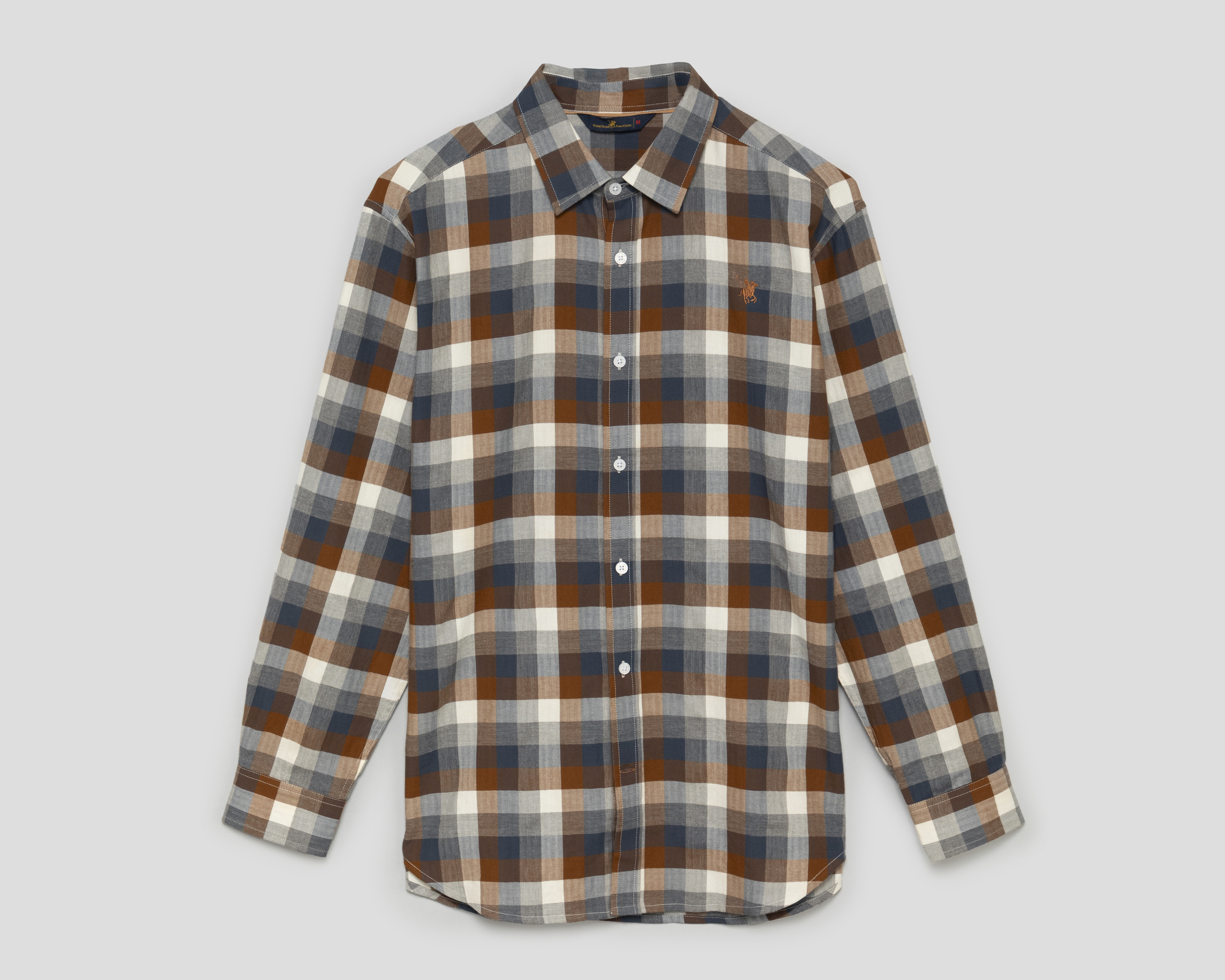 Camisa Casual York Team Polo Club Regular Fit a Cuadros para Hombre