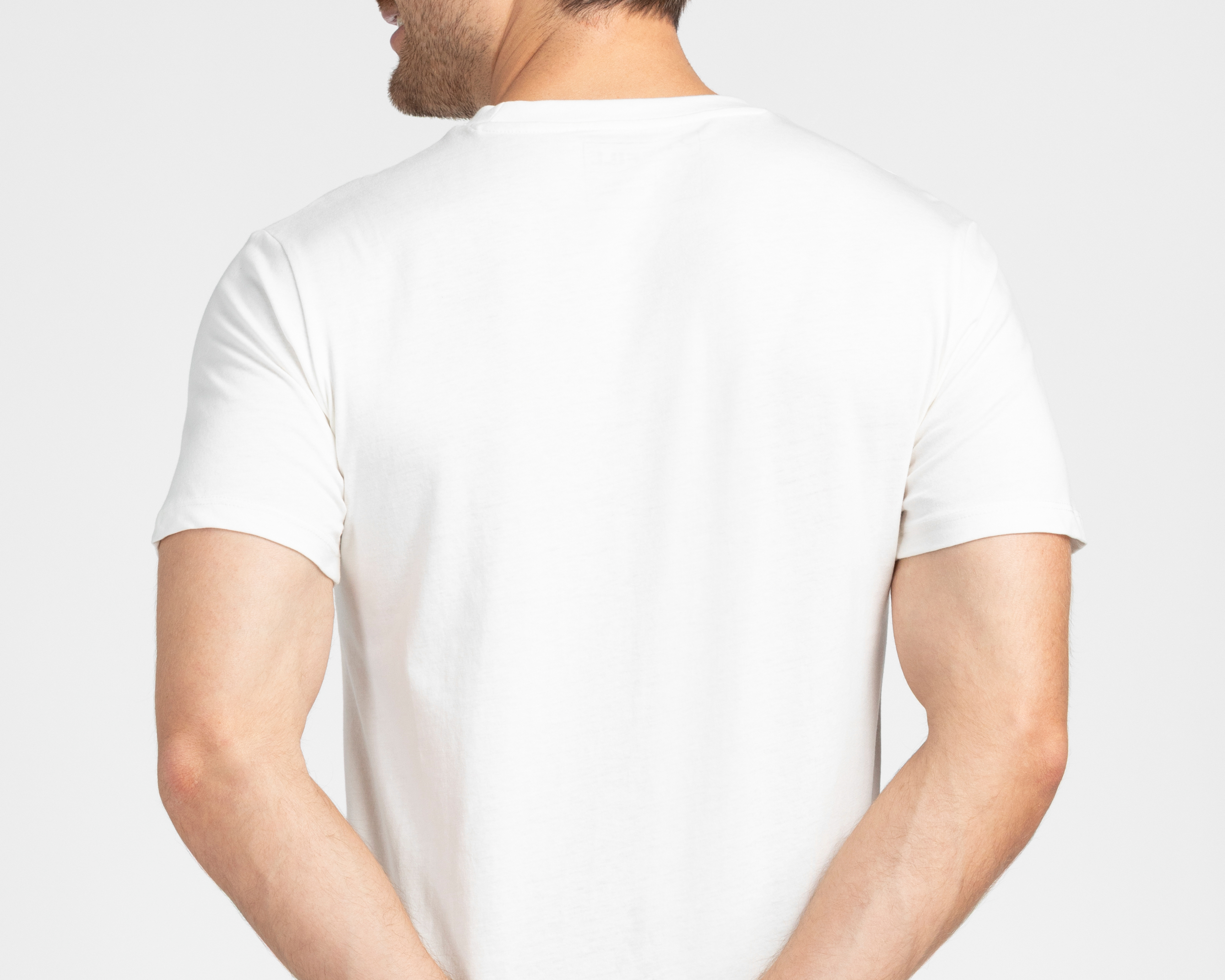 Foto 6 pulgar | Foto 5 | Playera de Cuello Redondo Blanca Refill para Hombre