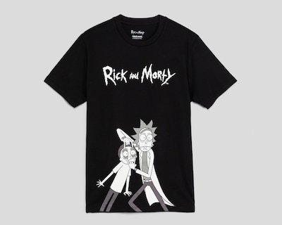 Foto 1 | Foto 1 | Playera de Cuello Redondo Negra Rick & Morty para Hombre