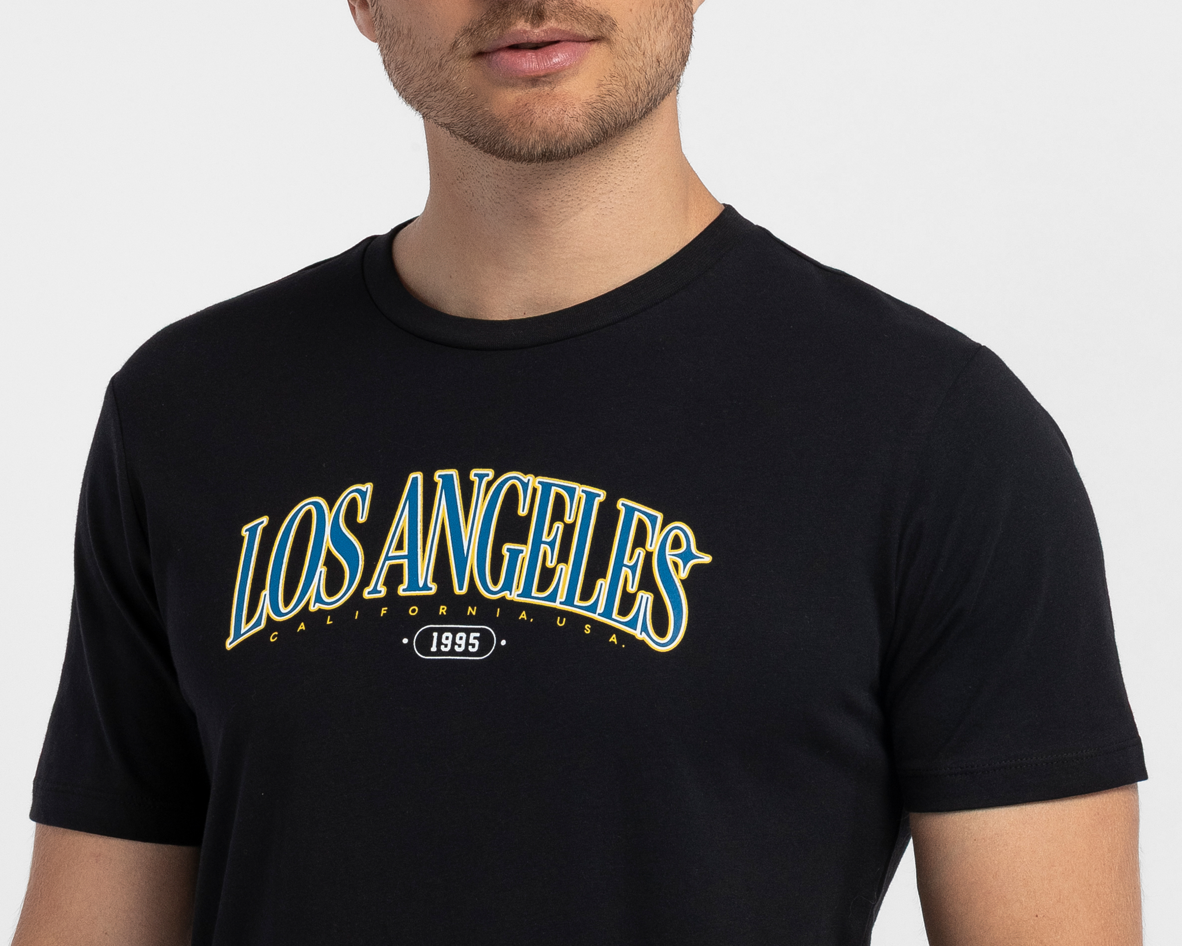 Foto 4 | Foto 4 | Playera de Cuello Redondo Negro Refill para Hombre