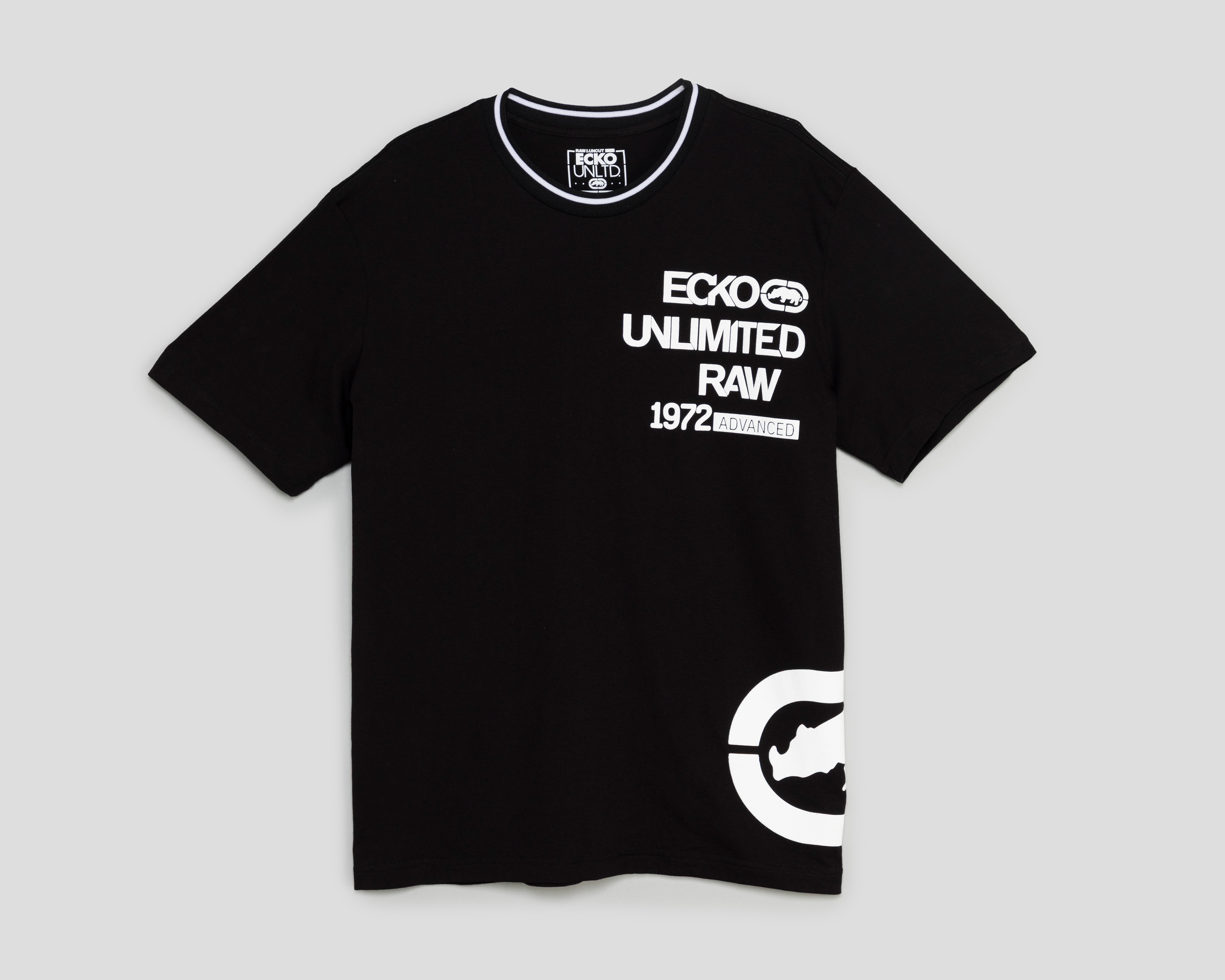 Playera de Cuello Redondo Negra Ecko Unltd. para Hombre
