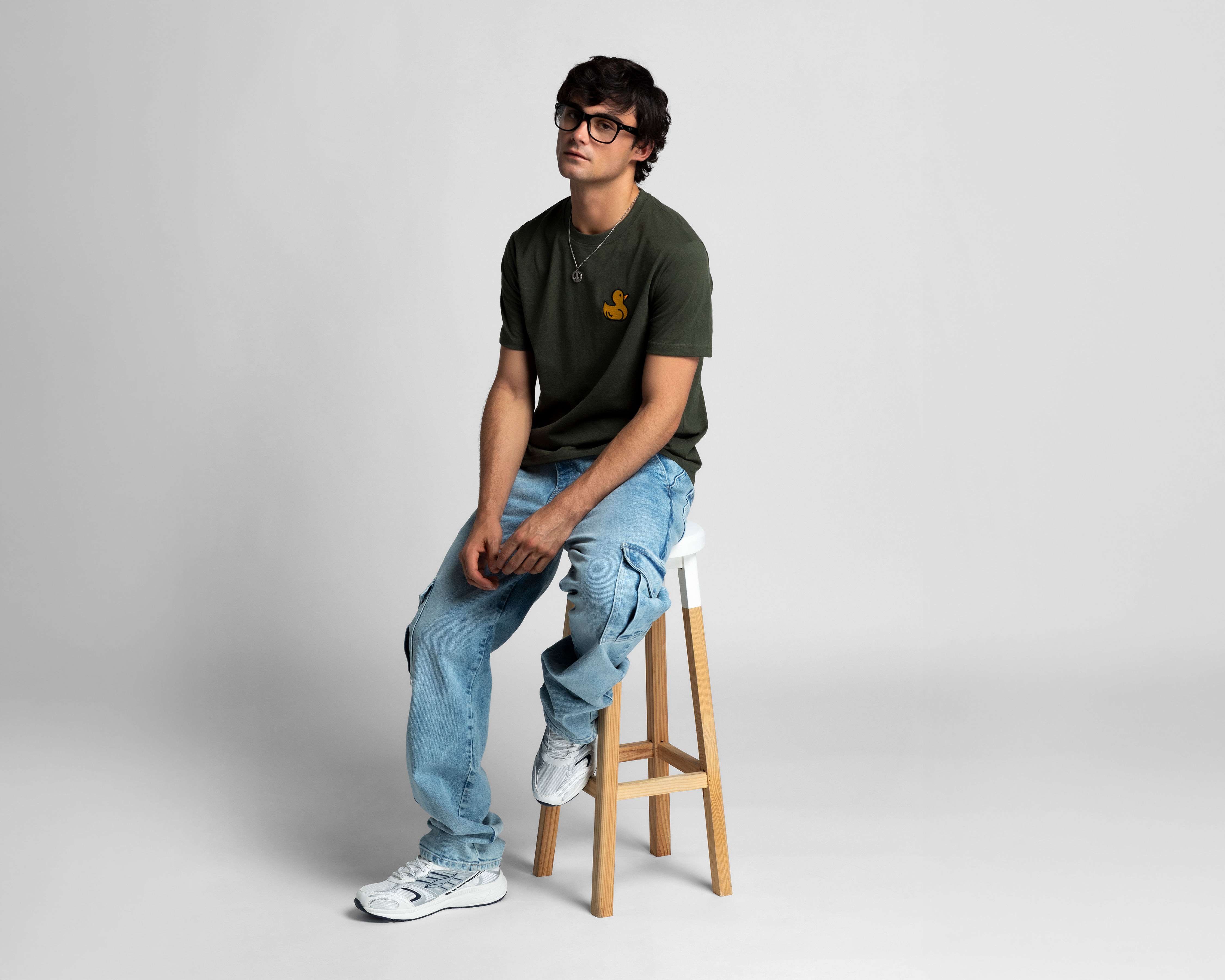 Foto 2 | Foto 2 | Playera de Cuello Redondo Verde Refill para Hombre